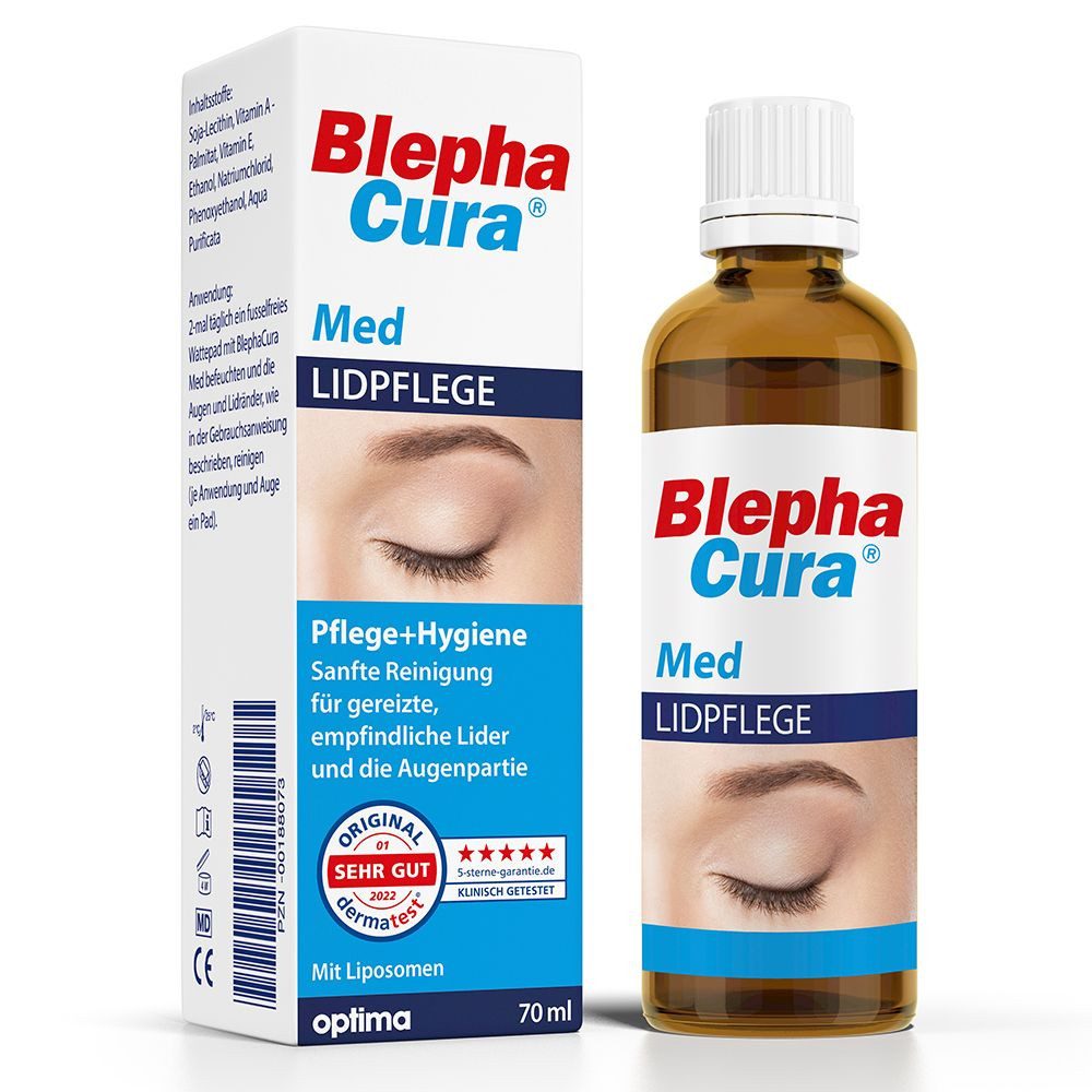 DocMed Augenlidcreme BlephaCura Med Lid-Suspension, 1-tlg., Geeignet für die tägliche Lidrandhygiene, Unterstützt die natürliche Schutzfunktion der Lidränder