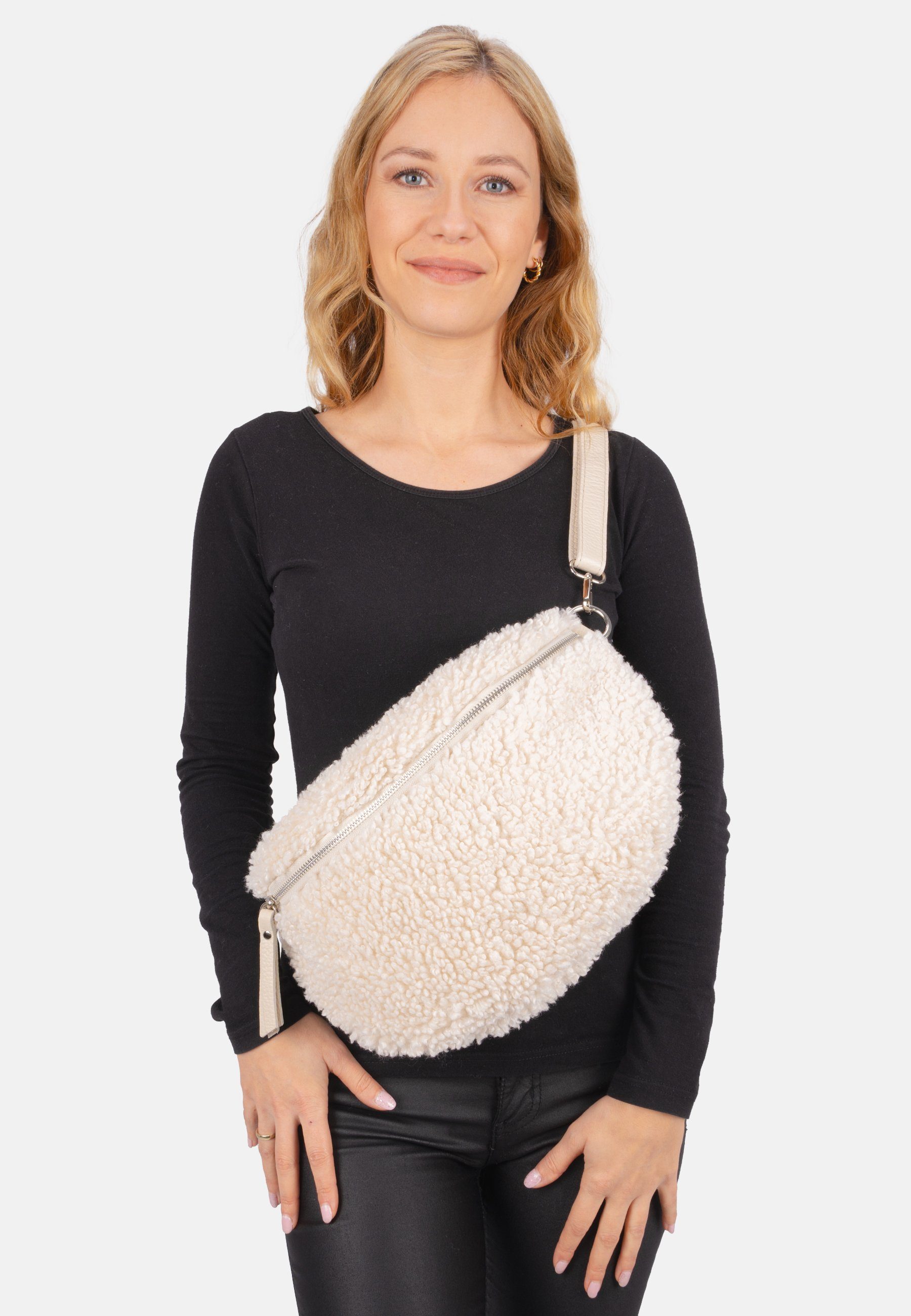 Seasons of April Umhängetasche FLUFFY SIZE L, Damen Crossbag Schultertasche Umhänge Tasche in Gr. L Gürteltasche