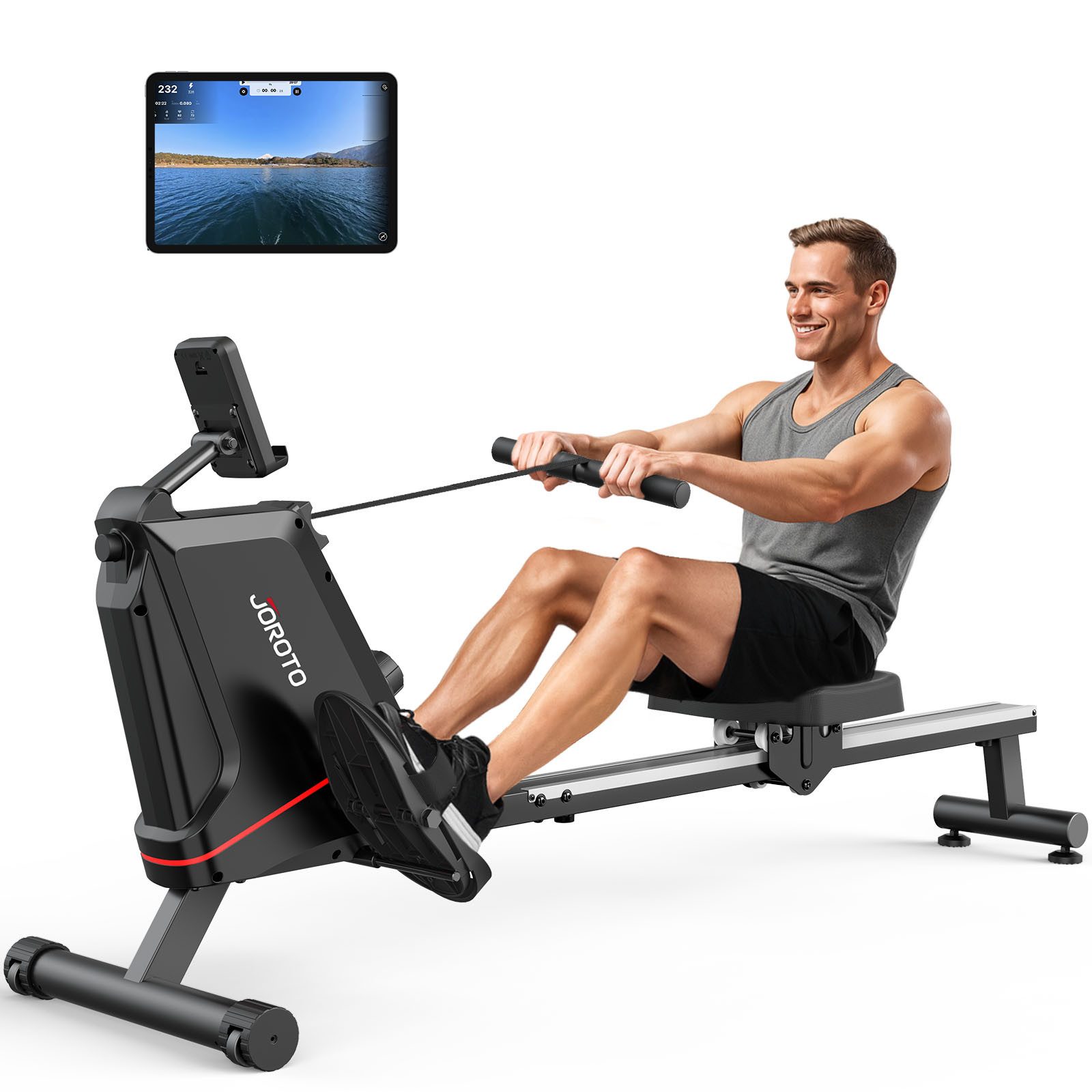 Rudergerät JR30&JR20 Heim-Rudergerät, leises Magnetrudergerät mit Bluetooth