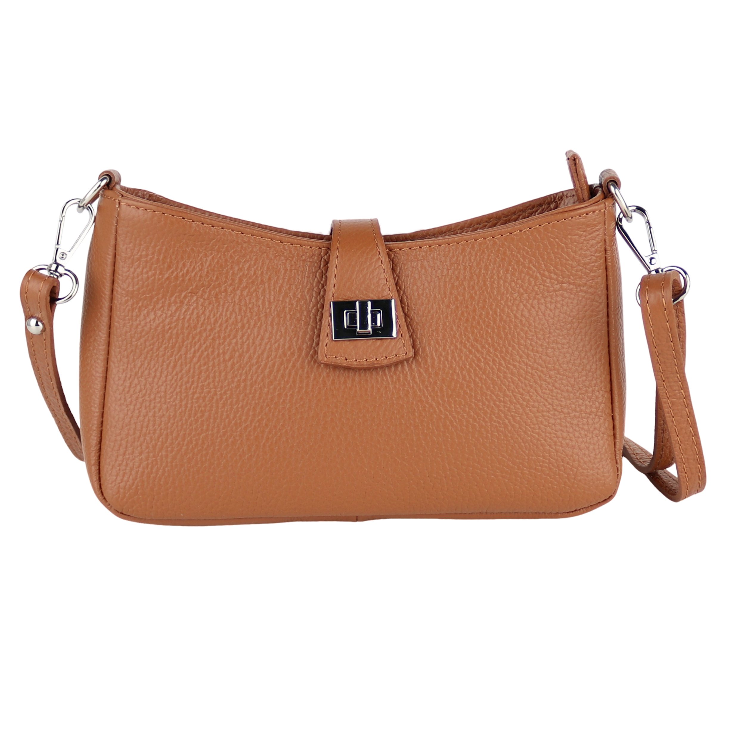 Umhängetasche Damen Crossbody Bag, Echtleder Made In Italy