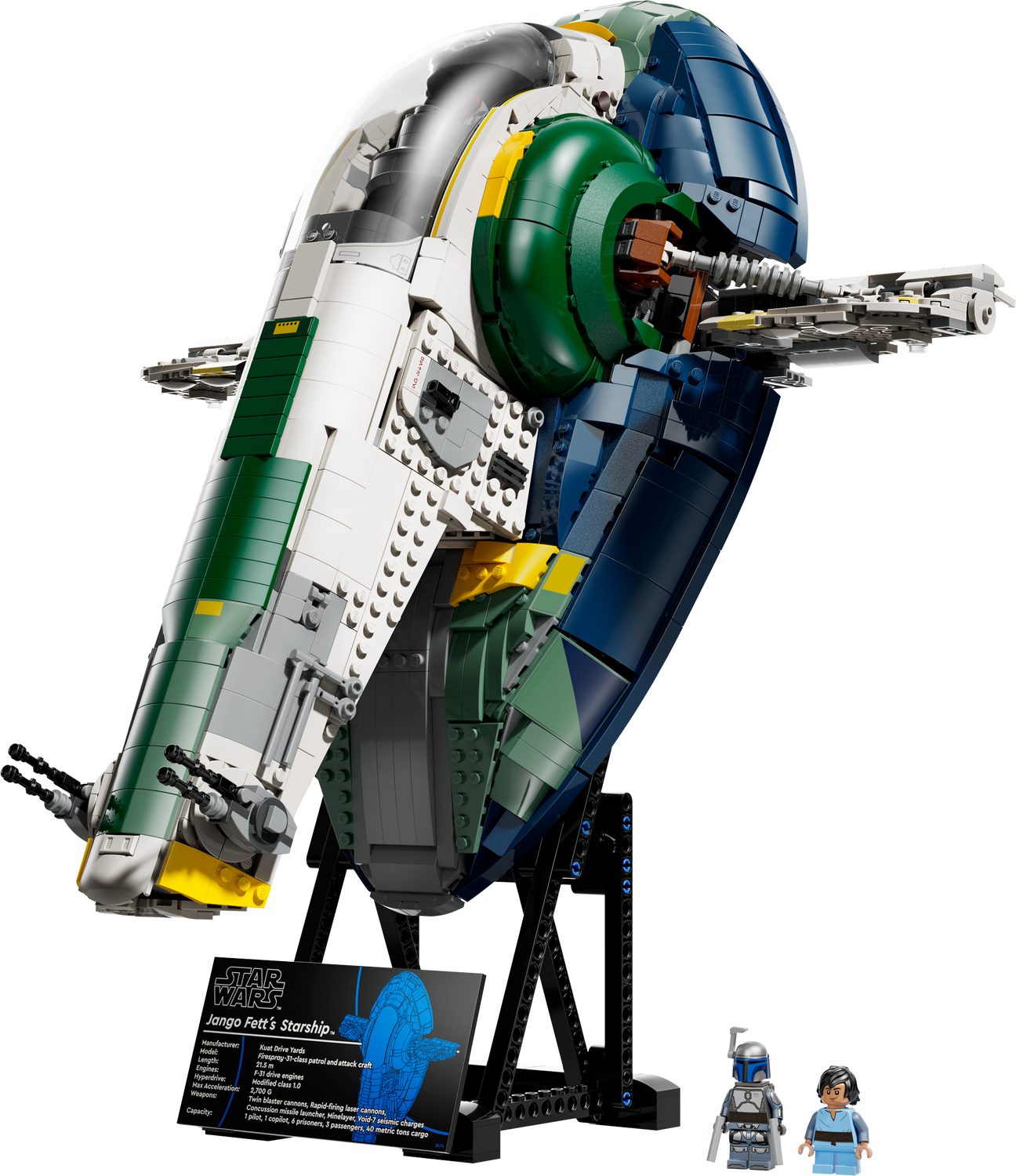 LEGO® Star Wars 75409 Jango Fetts Sternenschiff der Firespray-Klasse Spielbausteine, (Set, 2970 St., Set)