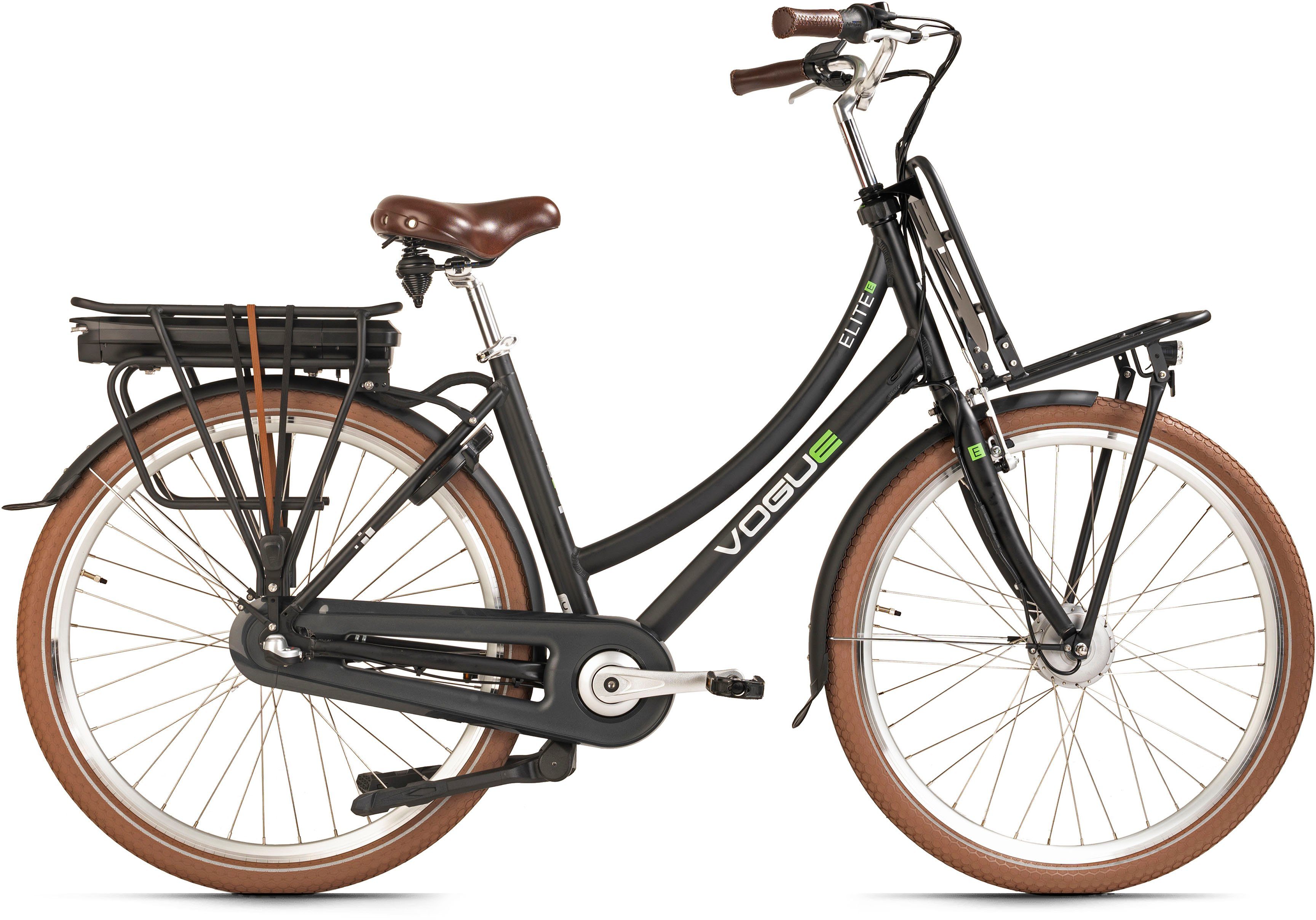 3 Freilauf 468 Shimano Nexus E-Bike mit Elite, Nexus VOGUE Frontmotor, Nabenschaltung, 3-Gang-Nabenschaltung, Wh Gang BIKE SHIMANO Schaltwerk, Akku,