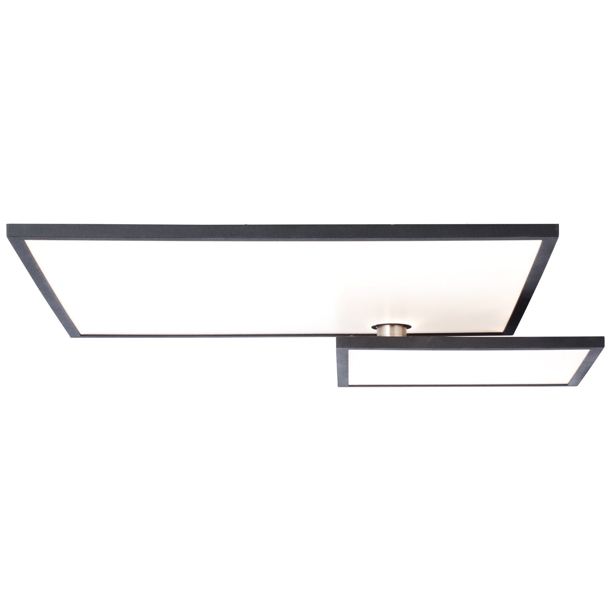 Lightbox LED schwenkbar, K, x schwarz/weiß Deckenleuchte, LED 62 x 3000 dimmbar, fest integriert, 47 lm, cm, 7 3600 Warmweiß
