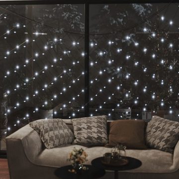 vidaXL Lichterkette LED-Lichternetz Kaltweiß 3x3 m 306 LEDs Indoor Outdoor