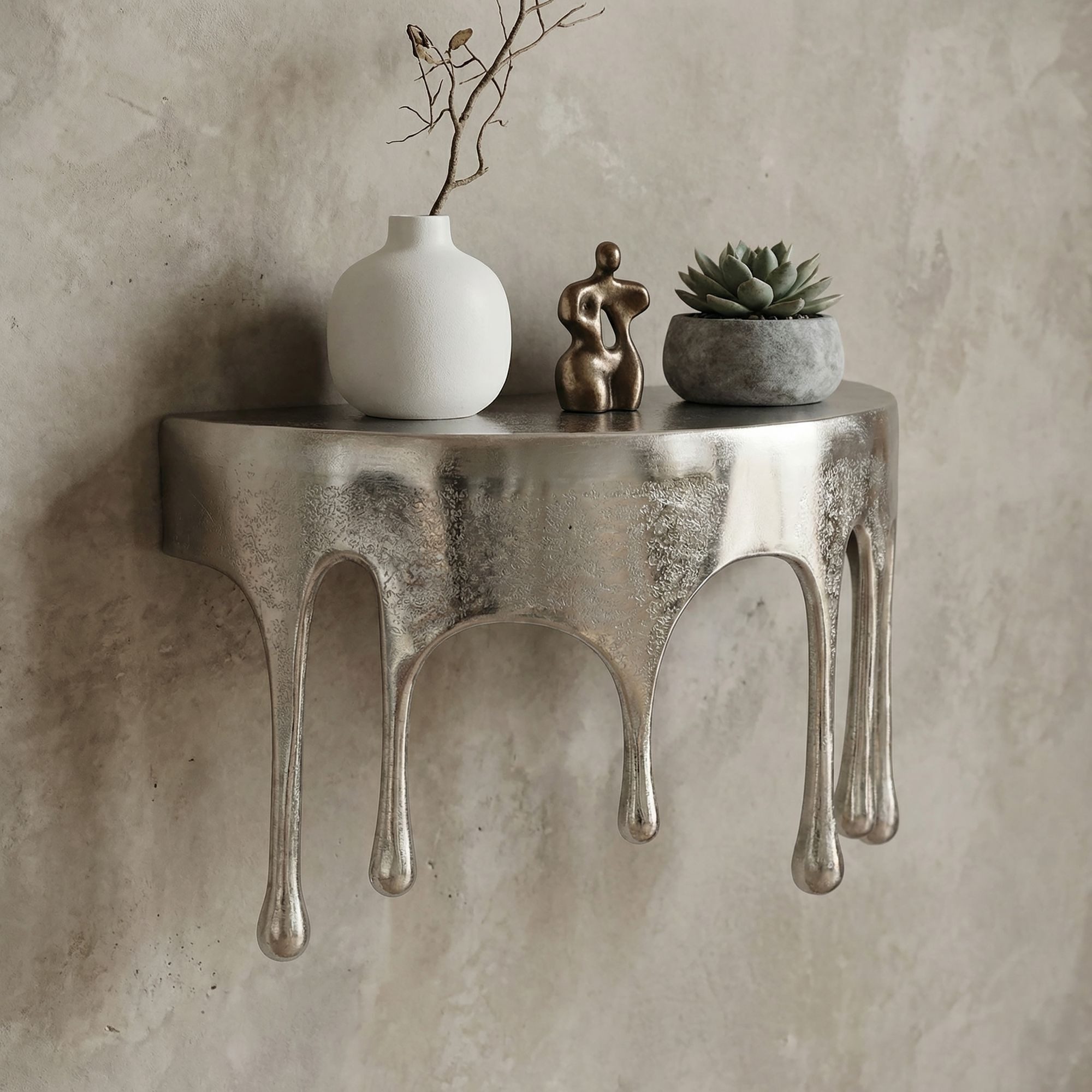 freiraum Wandboard Wandboard >WL7.533< in Gold oder silber, Aluminium - 35-60x20x17-28cm, in Gold oder silber, Aluminium - 35-60x20x17-28cm (BxHxT)