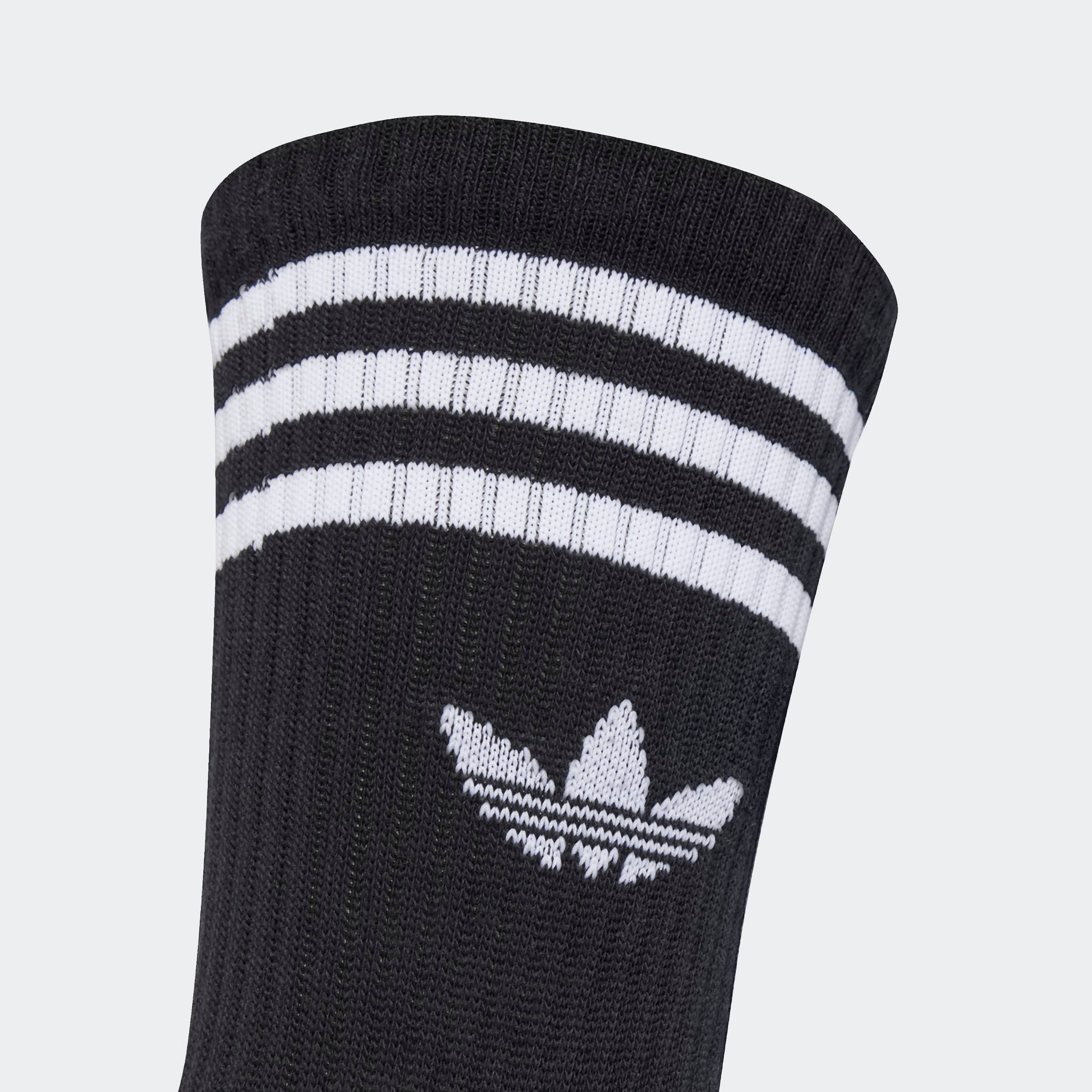 adidas Originals Sportsocken 3-STREIFEN CREW 3ER-PACK (3-Paar) für Laufen, knöchellang, mit 3-Streifen und Trefoil Logo