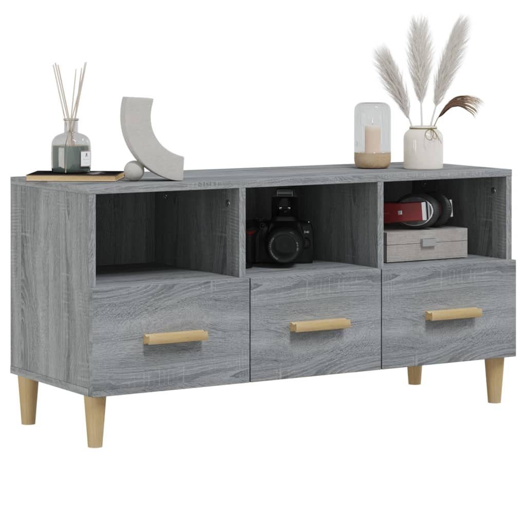 furnicato Holzwerkstoff cm TV-Schrank 102x36x50 Sonoma Grau