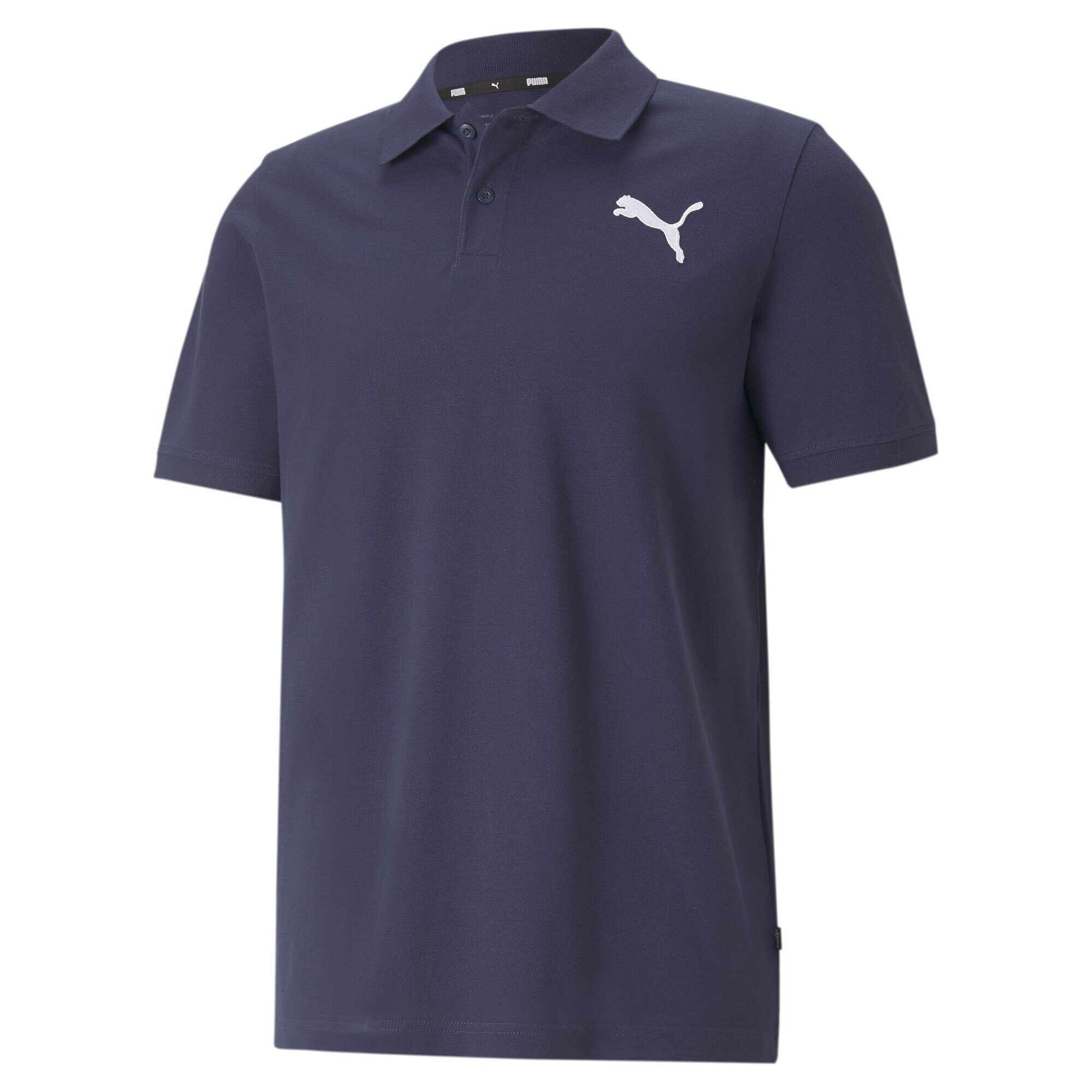 PUMA Poloshirt Essentials Pique Poloshirt Herren Peacoat Cat Blue