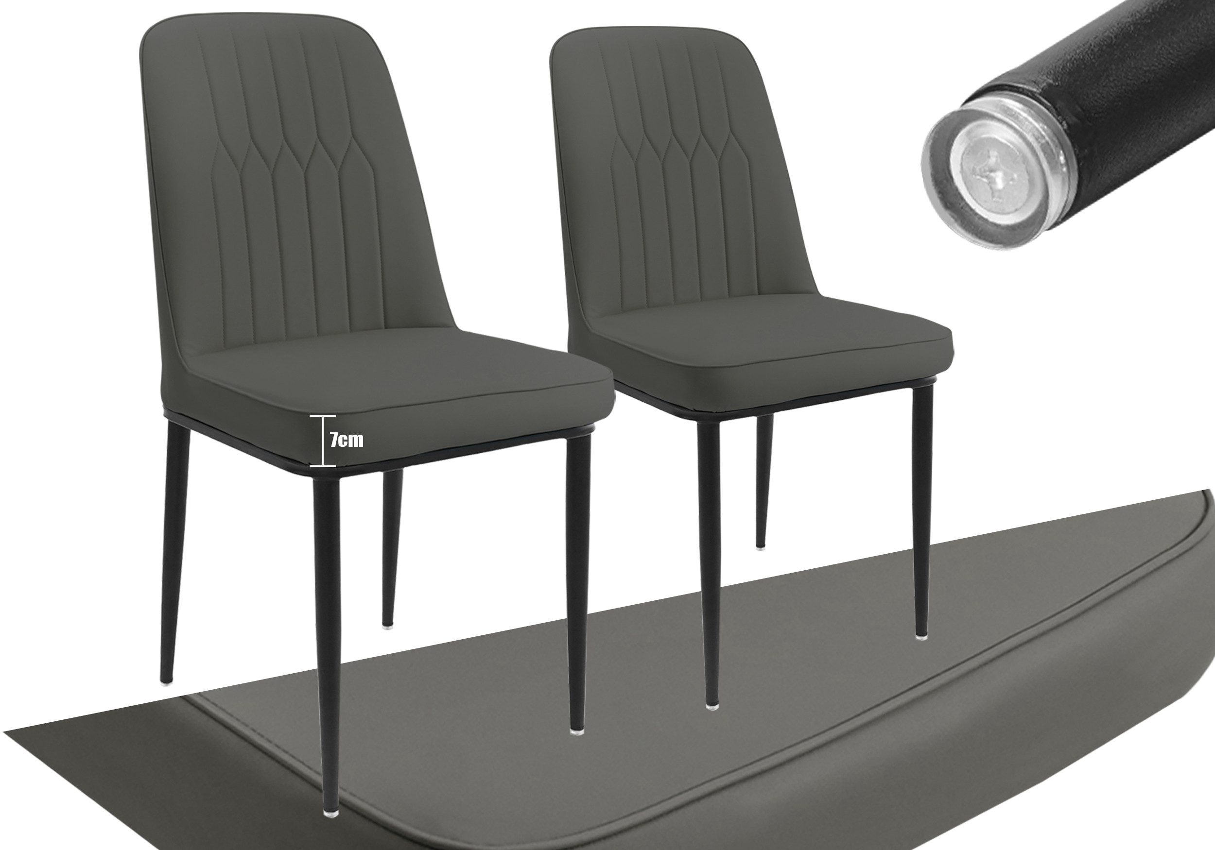 Durrafy Esszimmerstuhl Set 2/4/6 Küchenstuhl Esszimmerstuhl,Polsterstuhl,Wohnzimmerstuhl (2 St), Erhältlich in 2st 4st 6st in zwei Farben.