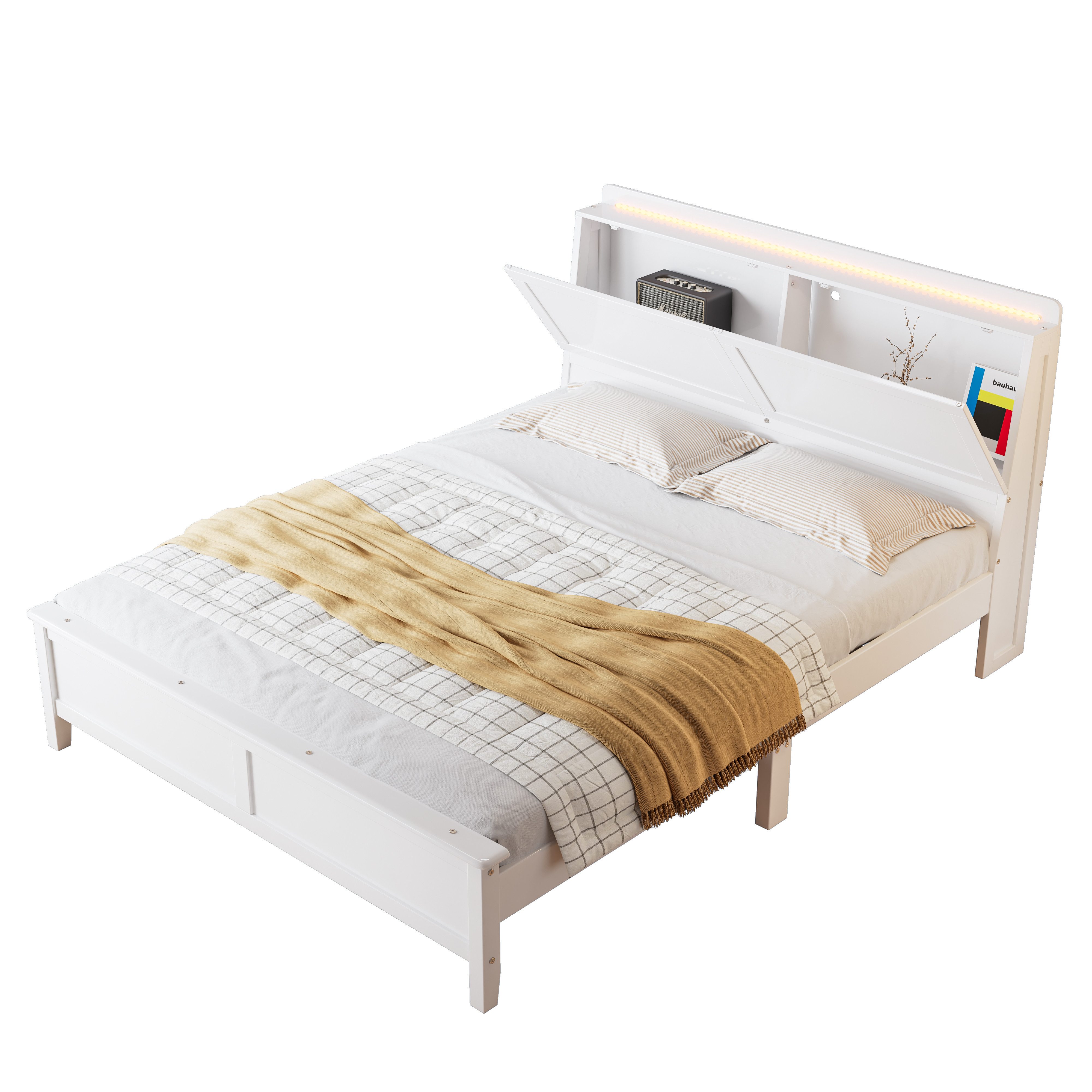 Flieks Massivholzbett, Kinderbett Doppelbett 140x200cm mit günstig online kaufen