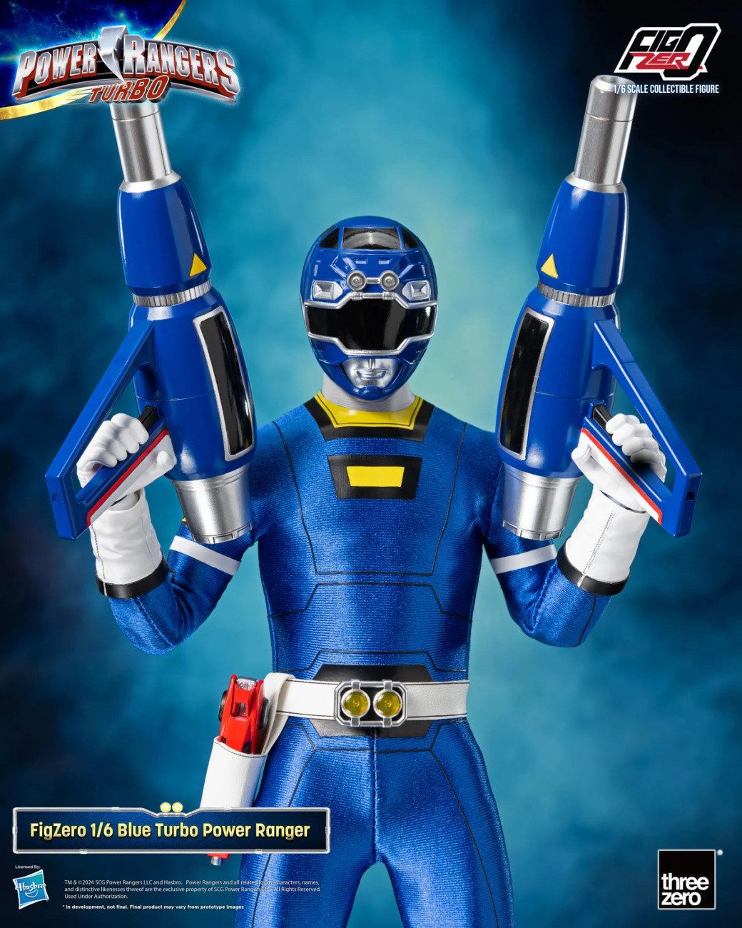 ThreeZero Actionfigur Power Rangers Turbo FigZero Actionfigur 1/6 Blue Turbo Power Ranger 30