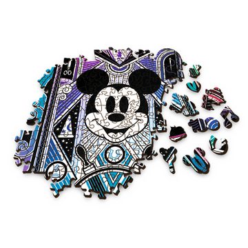 Trefl Puzzle 20182 Wood Craft 100 Jahre Disney Mickey & Minnie, 500 Puzzleteile, Made in Europe