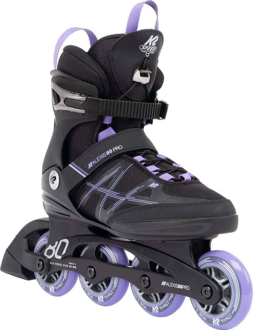 Inlineskates K2 ALEXIS 80 PRO Inline Skate black/lavender