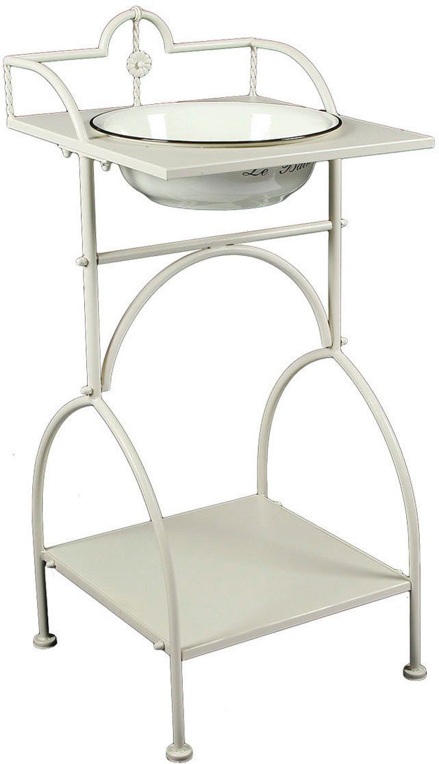 Ambiente Haus Badaccessoire-Set Stand eckig in tlg. Beige, 1 mit - Waschschüssel