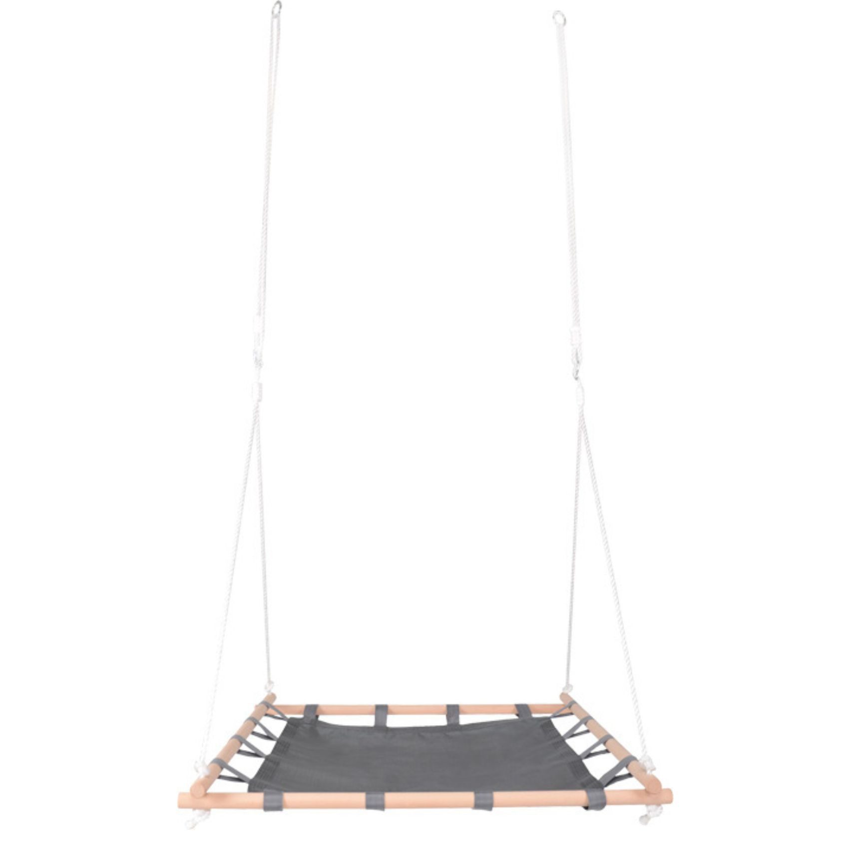 Small Foot Nestschaukel Schaukel mit Holzrahmen, (Set, 1-tlg., 1), höhenverstellbar durch längenverstellbare Seile