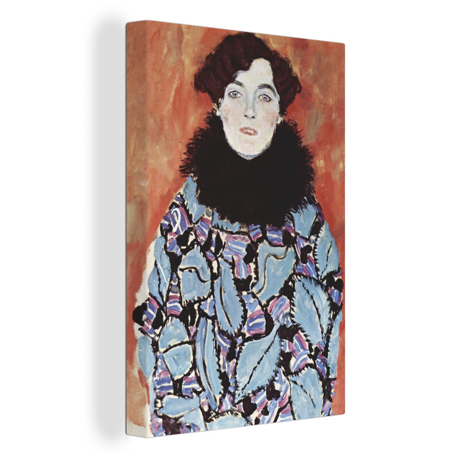OneMillionCanvasses® Leinwandbild Bildnis der Johanna Staude - Gustav Klimt, (1 St), Leinwandbild fertig bespannt inkl. Zackenaufhänger, Gemälde, 20x30 cm