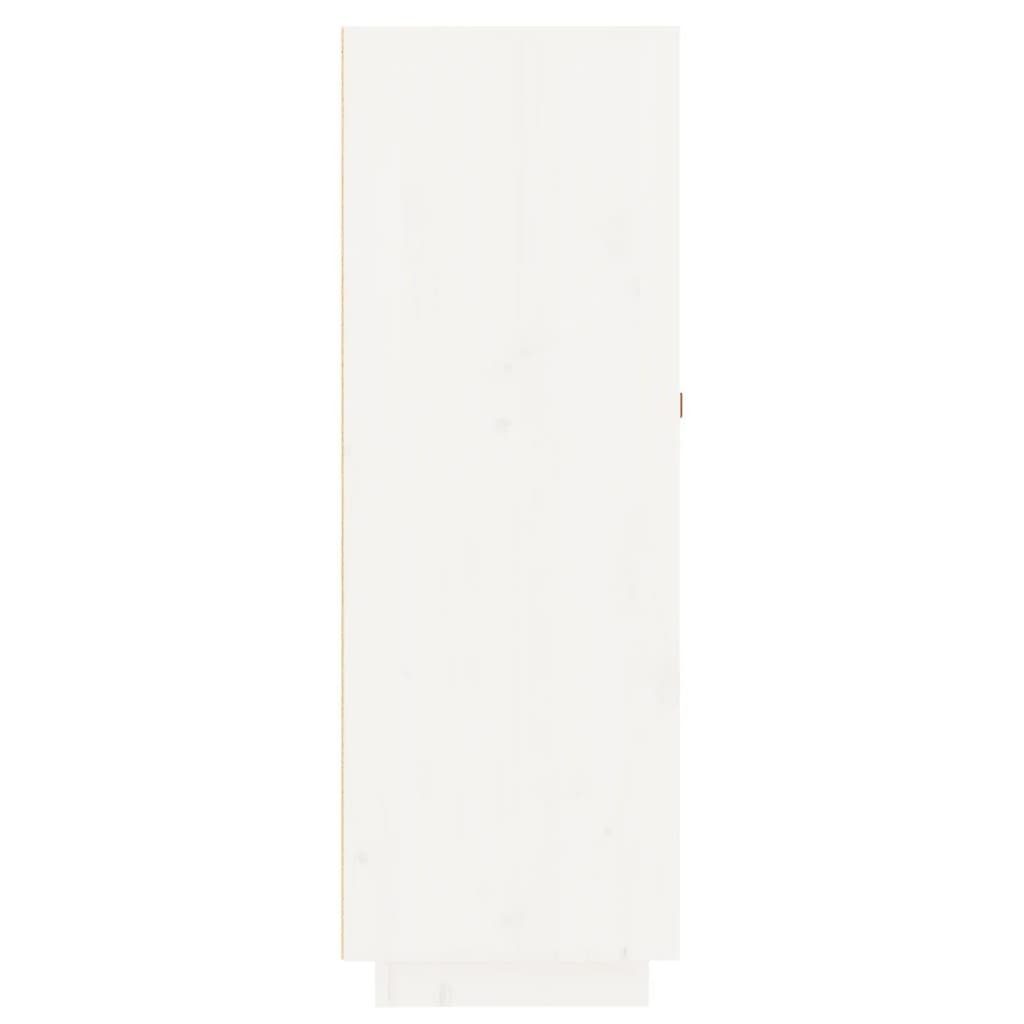 45x34x100 Weiß vidaXL Kiefer Barschrank Massivholz (1-St) cm Weinregal
