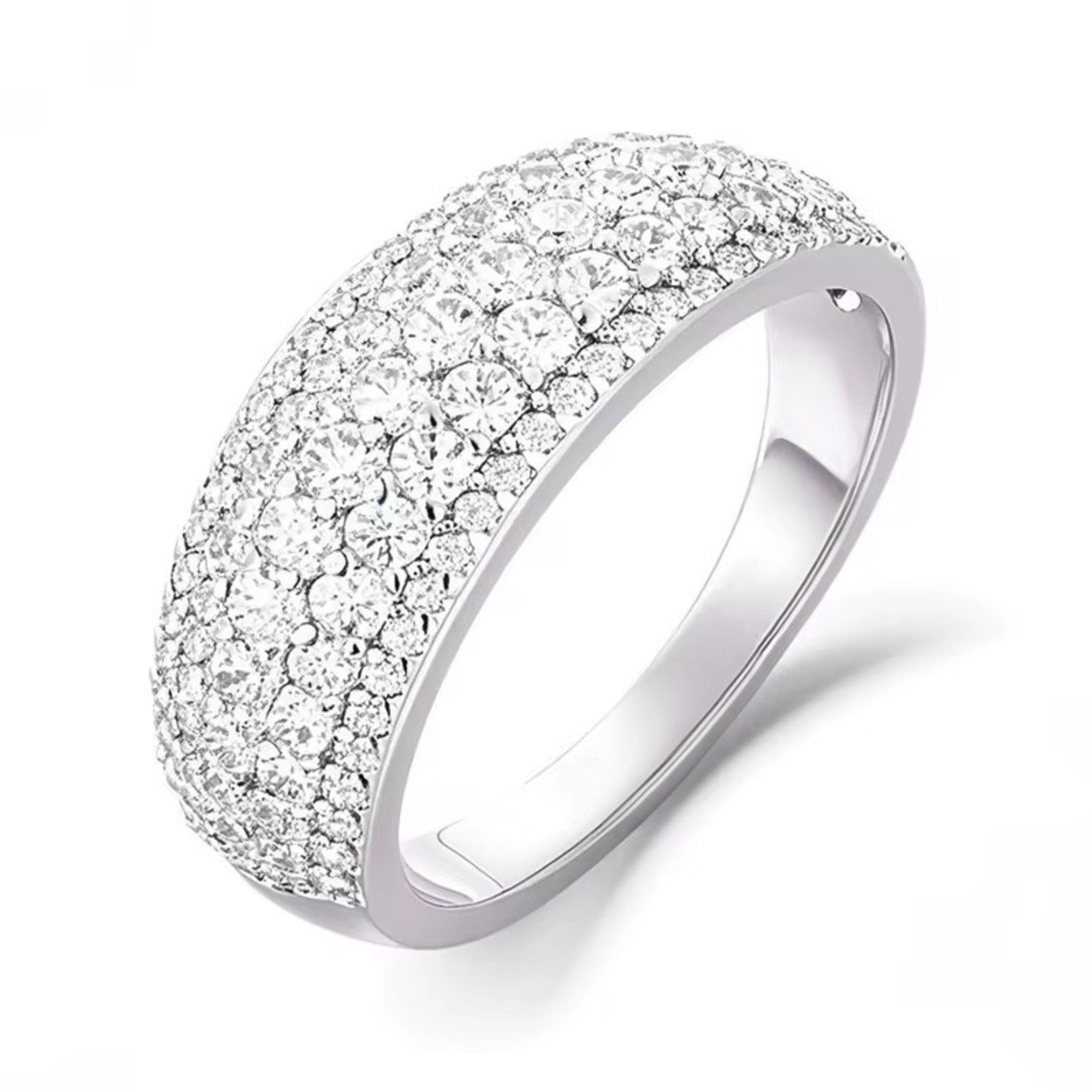 ROUGEMONT Silberring Moderner Damen Ring im Glamour Look 925 Sterling Silber