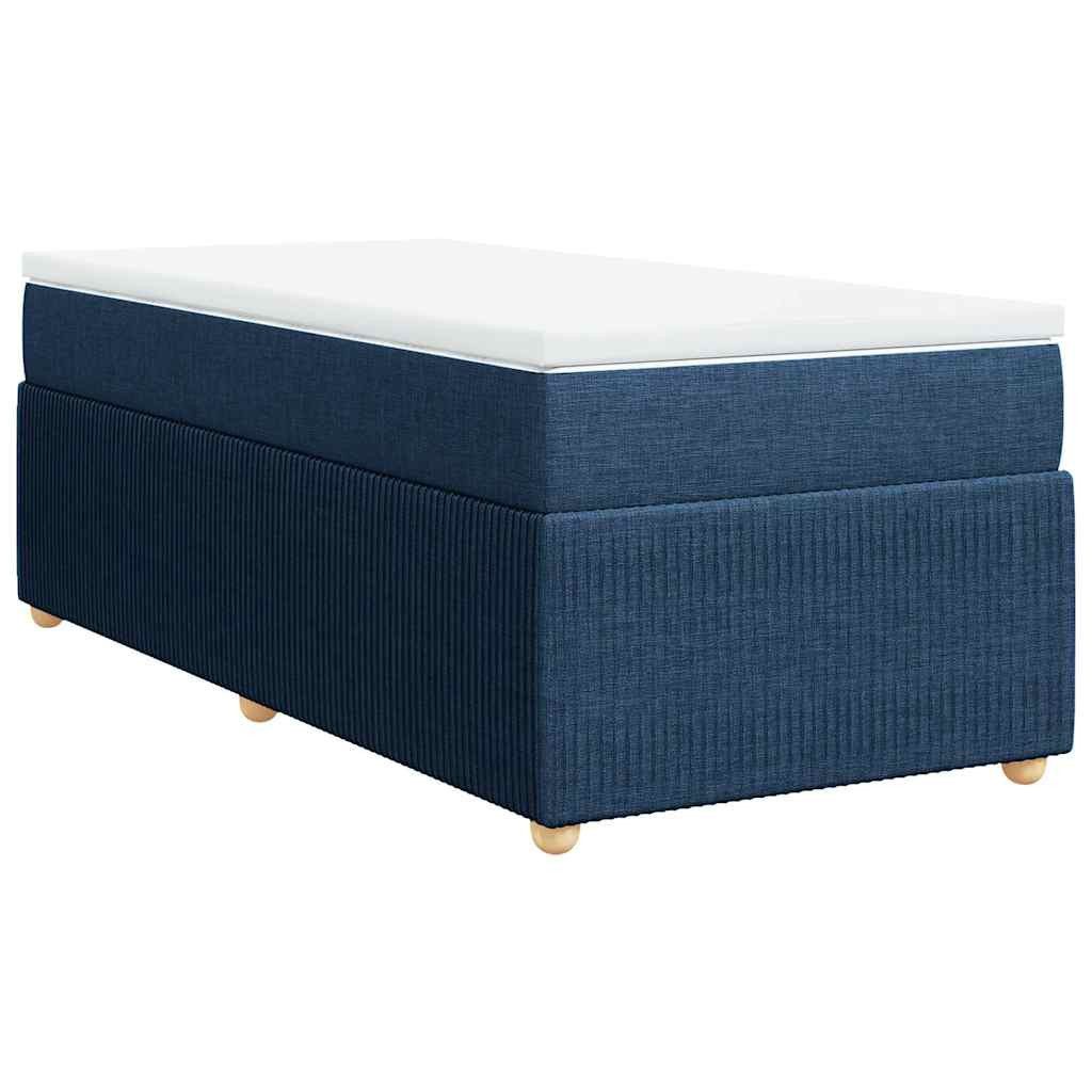 vidaXL Bett Boxspringbett mit Matratze Blau günstig online kaufen