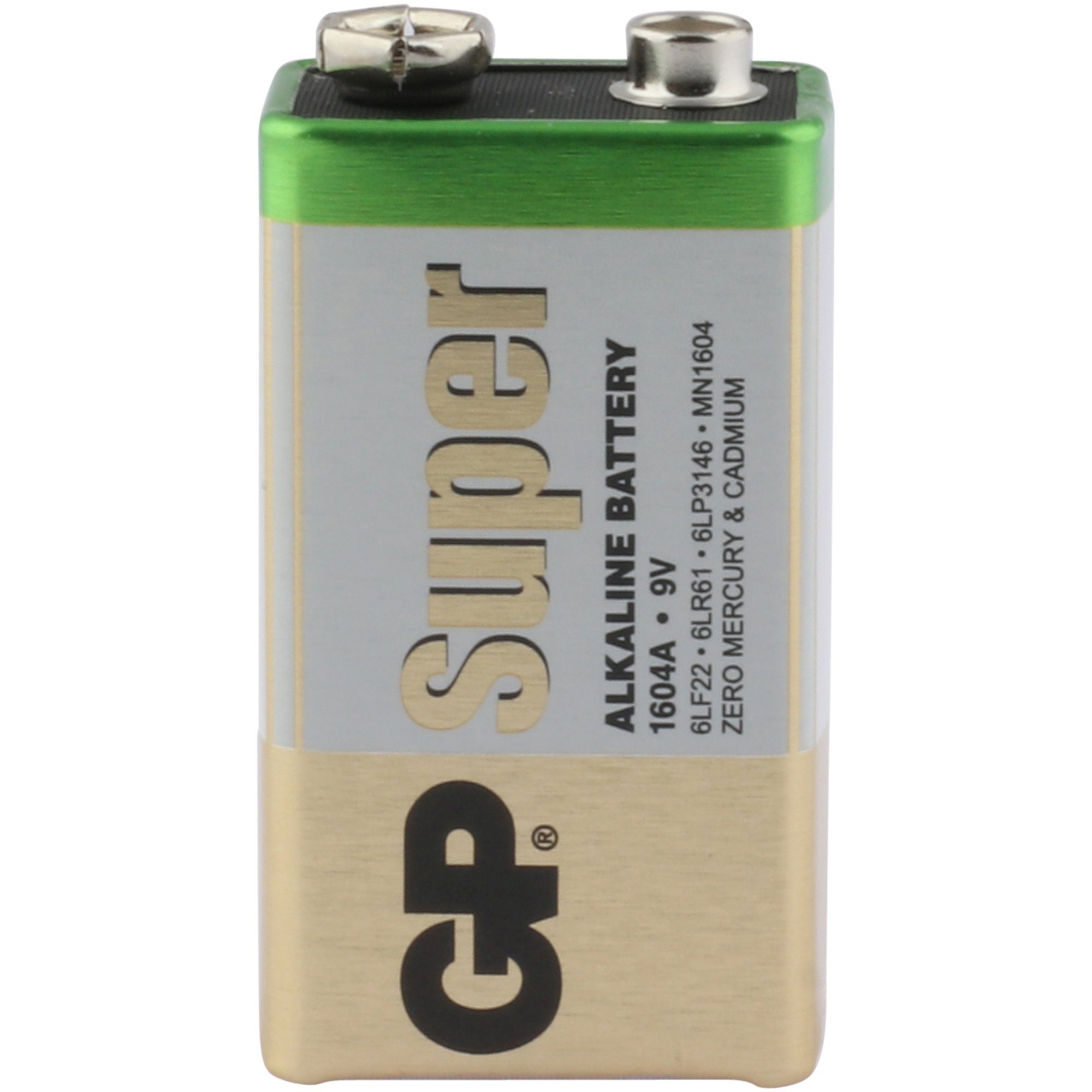 GP Batteries V) GP Alkaline Batterie Batterie, Super Stück 9V 9V (9,0 8