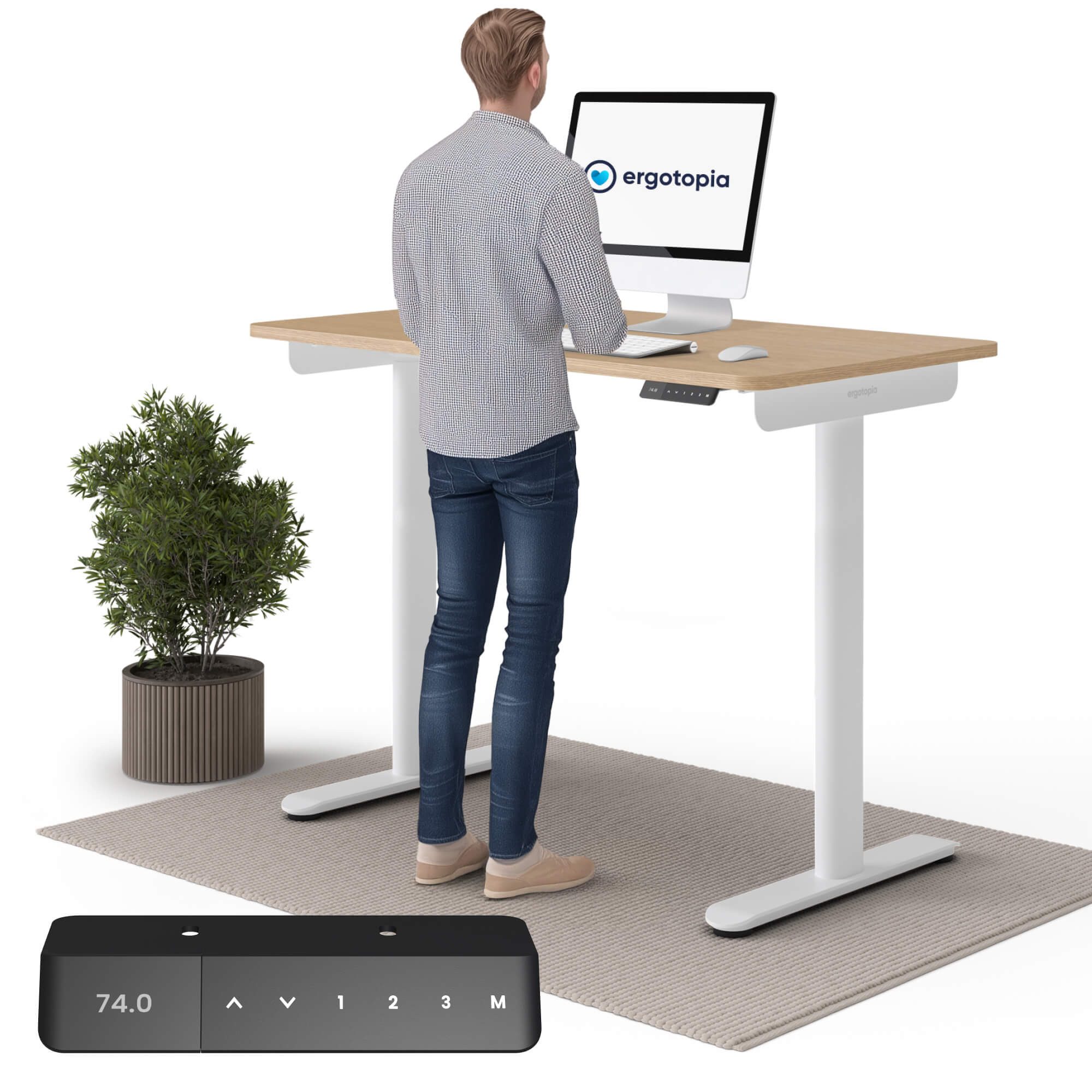 Ergotopia Schreibtisch Desktopia One (elektrisch höhenverstellbarer günstig online kaufen