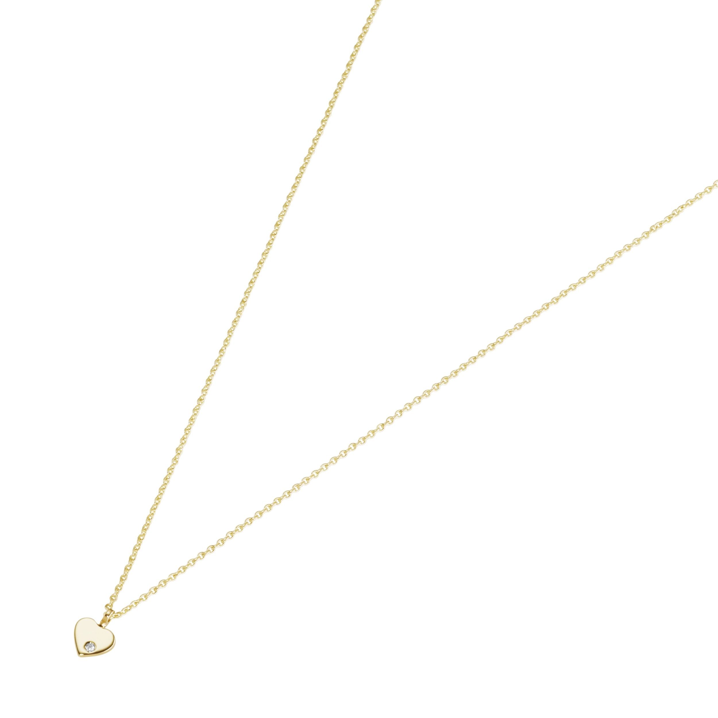 Luigi Merano Herzkette »Herz mit Diamant, Gold 585« online kaufen | OTTO