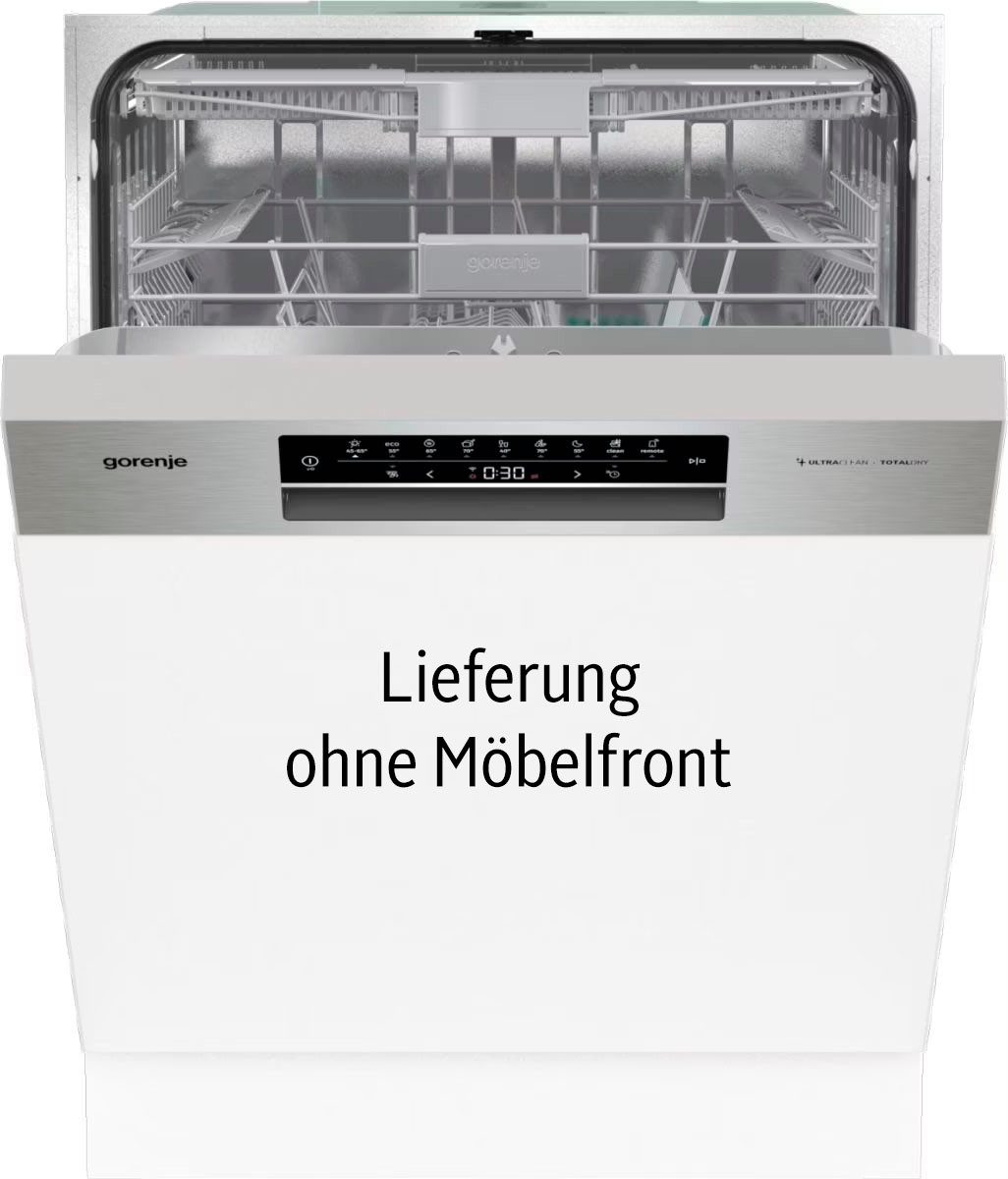 GORENJE teilintegrierbarer Geschirrspüler GI 673B60, 9,6 l, 16 Maßgedecke, TotalDry autom. Türöffnung