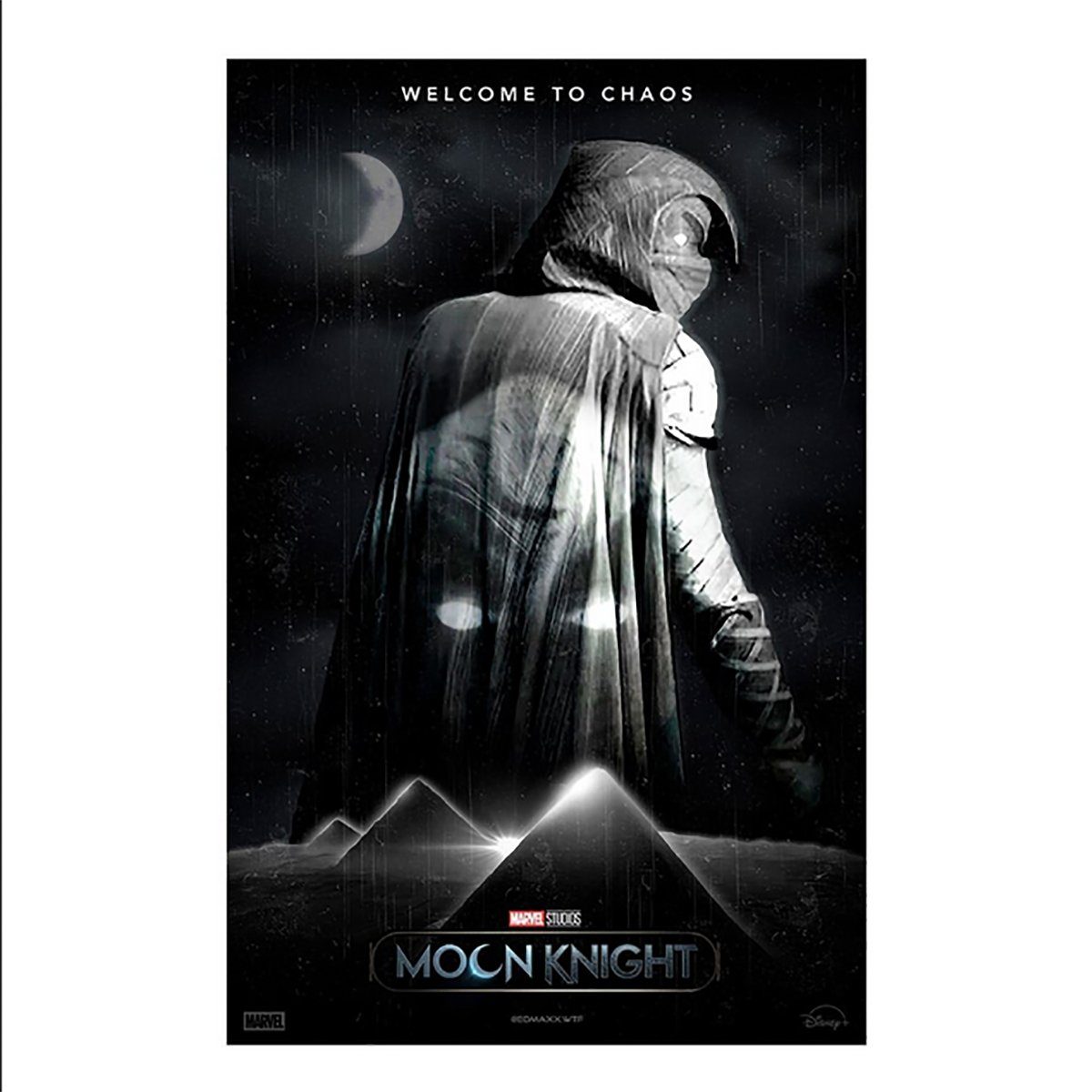 TPFLiving Kunstdruck (OHNE RAHMEN) Poster - Leinwand - Wandbild, Marvel Moon Knight - Mond Ritter - (Leinwand Wohnzimmer, Leinwand Bilder, Kunstdruck), Leinwand bunt - Größe 20x30cm