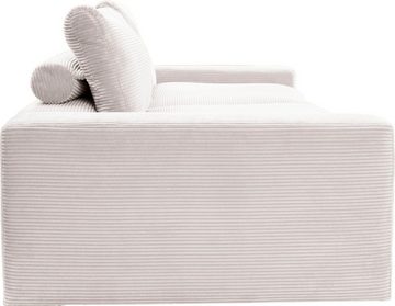 alina Big-Sofa Sandy, 256 cm breit und 123 cm tief, in modernem Cordstoff