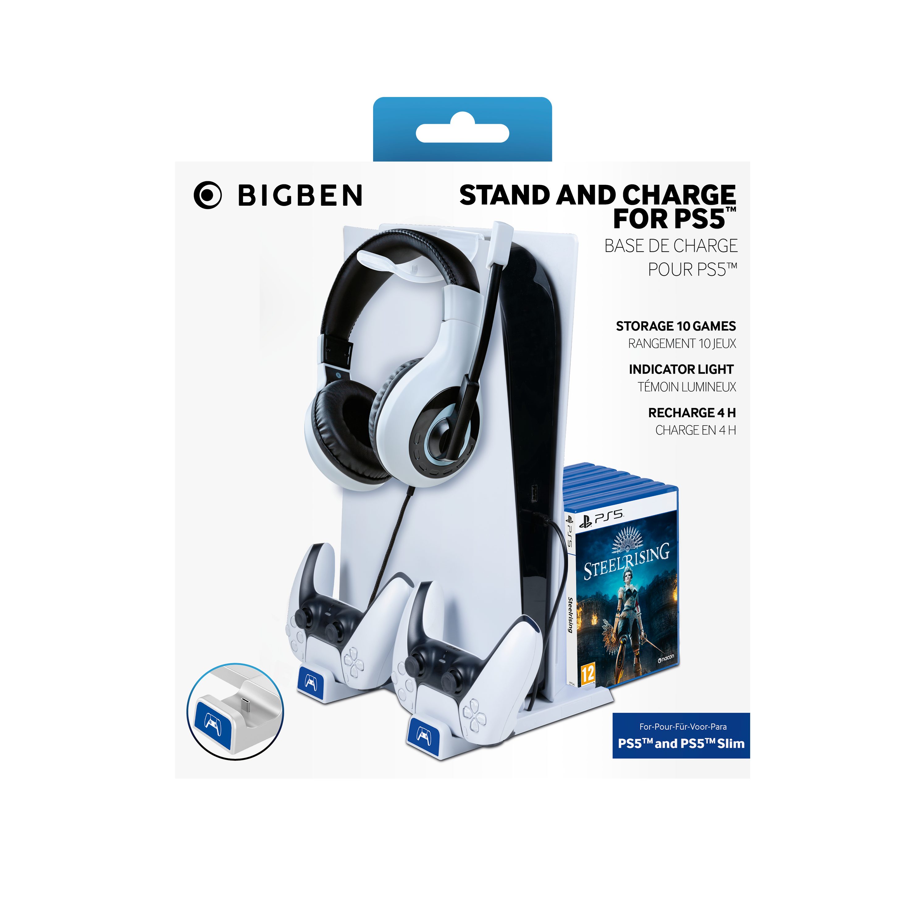 nacon Ladestation [white] PS5/PS5 Slim Controller-Ladestation