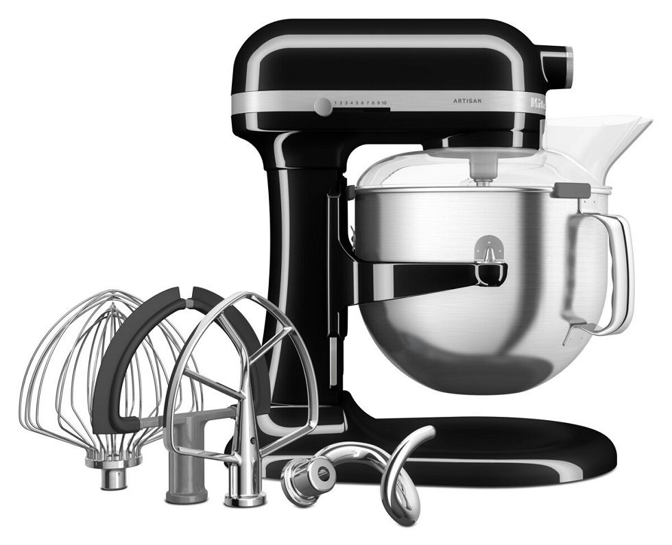 11 Fassungsvermögen Geschwindigkeitsstufen Artisan Litern KitchenAid - Küchenmaschine KitchenAid 6,6 Schwarz, Liter Onyx von 6,6