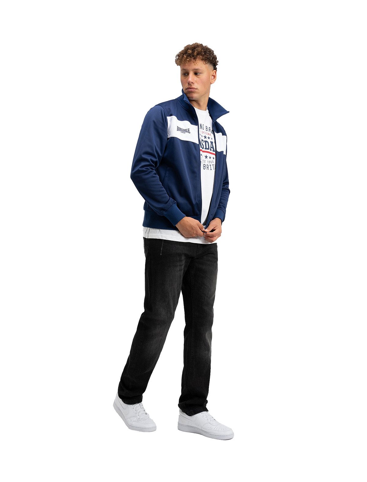 Lonsdale Trainingsjacke Alnwick (1-St., kein Set) mit Stehkragen