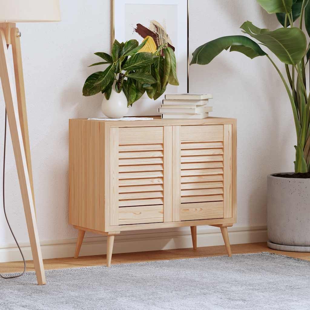 vidaXL Schranktür Schranktüren Lamellen-Design 2 Stk. 39,5x29,5cm Massivholz (2 St)