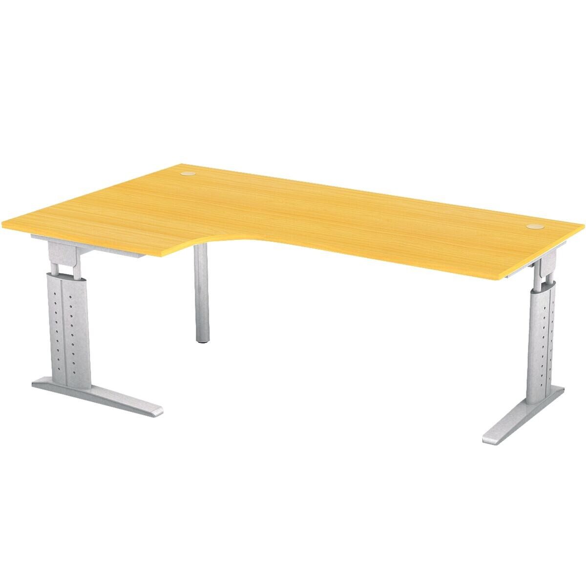 Otto Office Premium Eckschreibtisch Otto Office Line III, 90°, Breite 200 cm, höhenverstellbar von 68-86 cm, C-Fuß