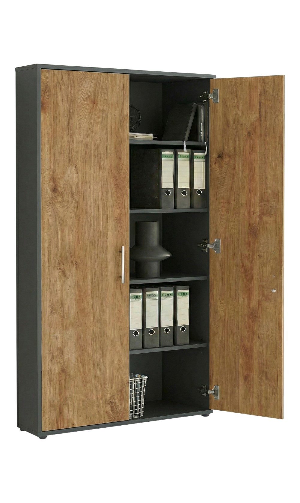 moebel-dich-auf Aktenschrank TABOR 4 (Büroschrank Mehrzweckschrank ideal für DIN A4 Ordner, abschließbar Metallgriffe) Made in Germany – Bild 3 von 5