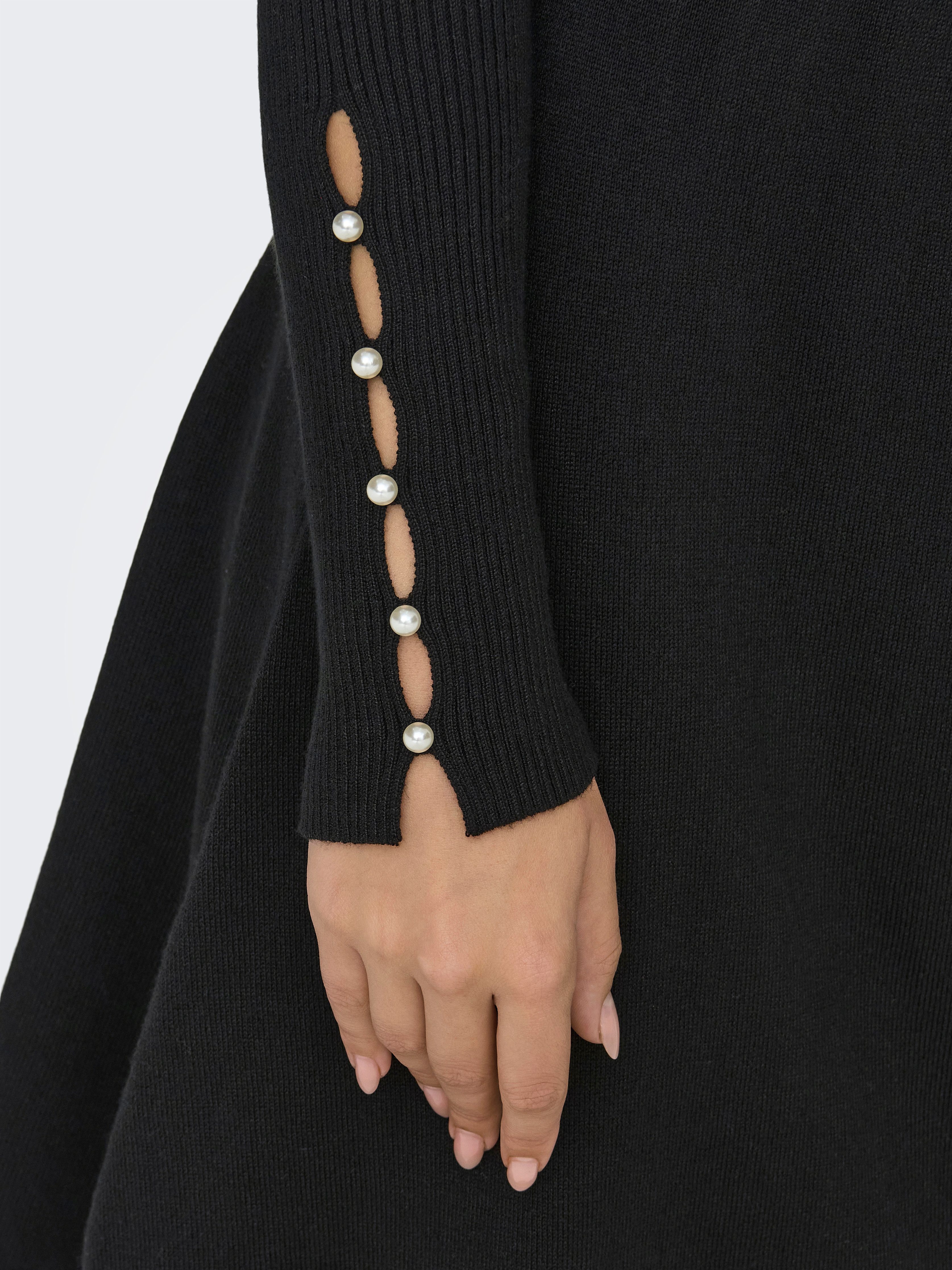 ONLY Midikleid ONLNATASCHA LS PEARL O-NECK DRESS CC KNT Sommerkleid günstig online kaufen