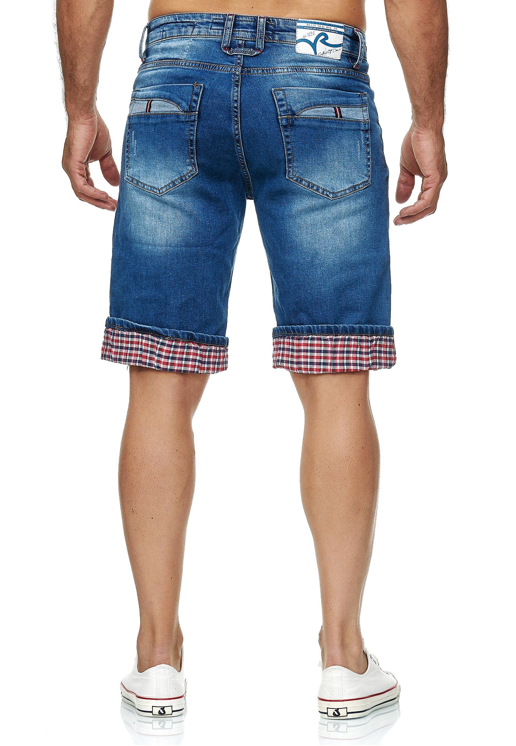 Rusty Neal Shorts Satto mit kariertem Umschlag