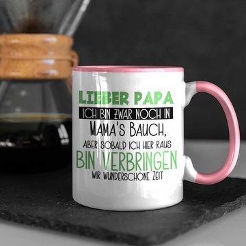 Trendation Tasse Schwangerschaft Tasse Geschenk für Papa Sohn Tochter Schwangerschafts