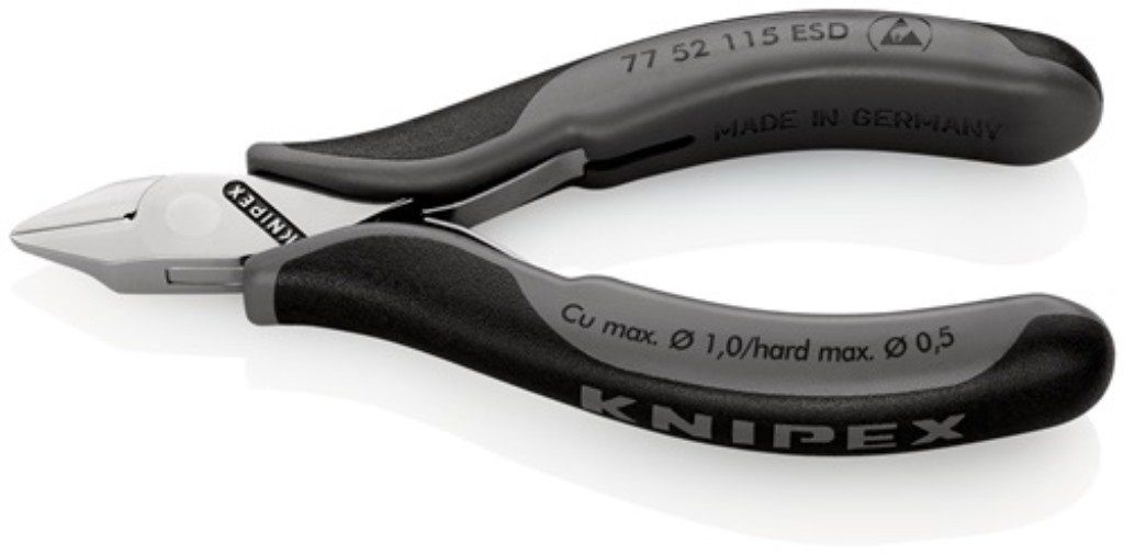 Knipex Seitenschneider Elektronikseitenschneider L.115mm Form 5 Facette ja,kl.spiegelpol.KNIP