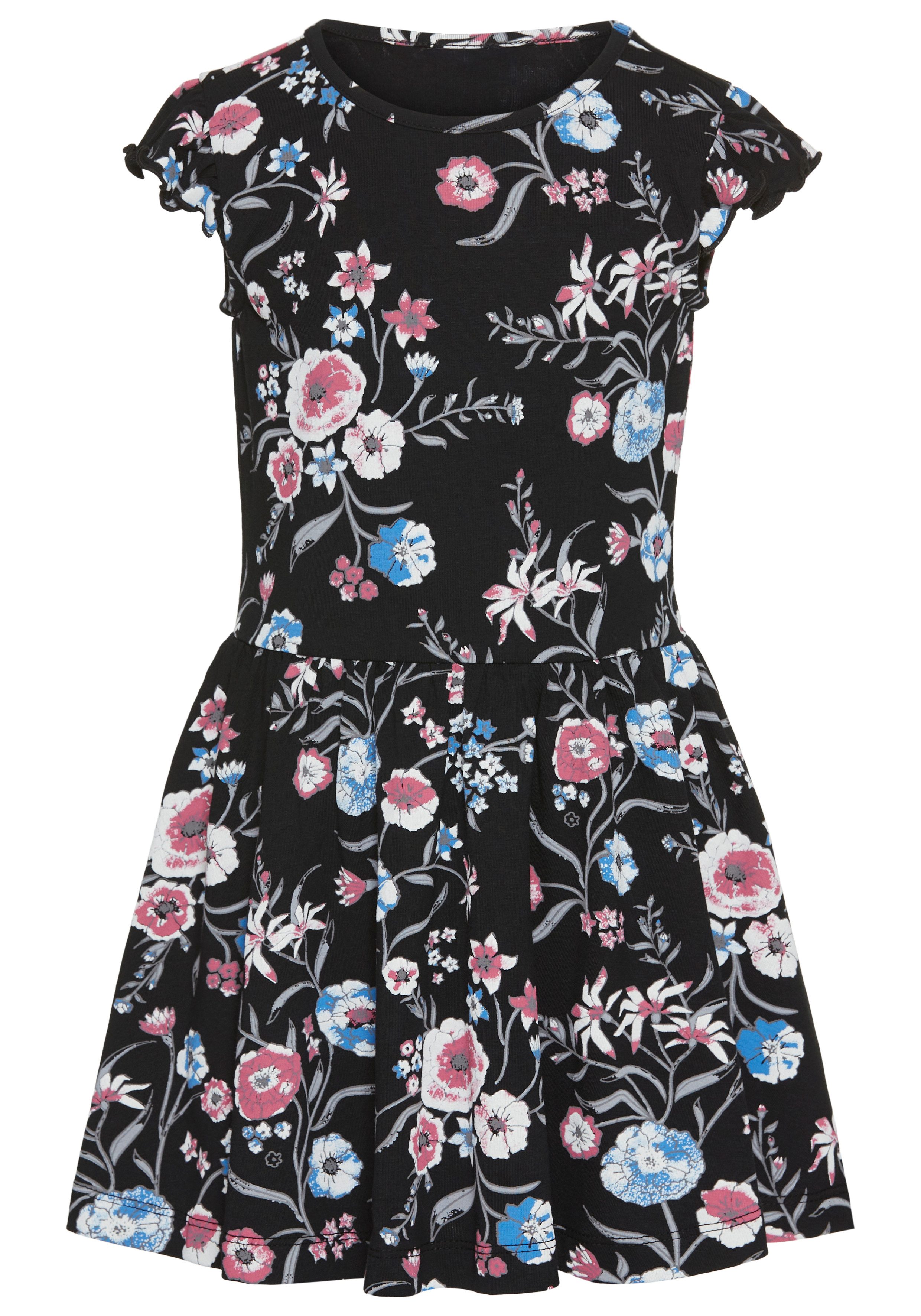 Jerseykleid Shirtkleid im trendigen Allover-Muster