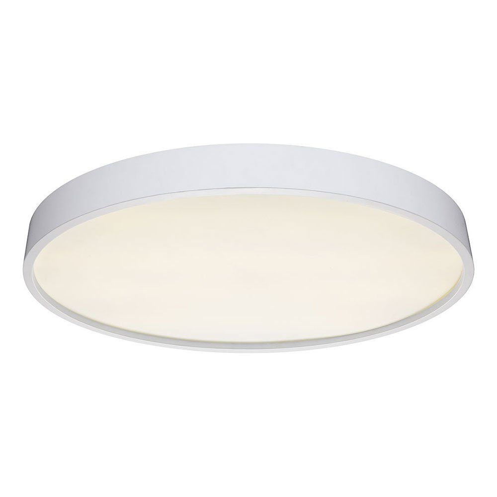 LED-Leuchtmittel Flurlampe fest Küchenlampe cm L Deckenleuchte Globo verbaut, Deckenlampe Warmweiß, silber Deckenleuchte, LED LED 90