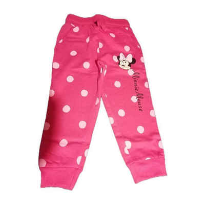 Disney Jogginghose Minnie Maus Jogginghose für Mädchen, Grau & Pink, Größen 104-134
