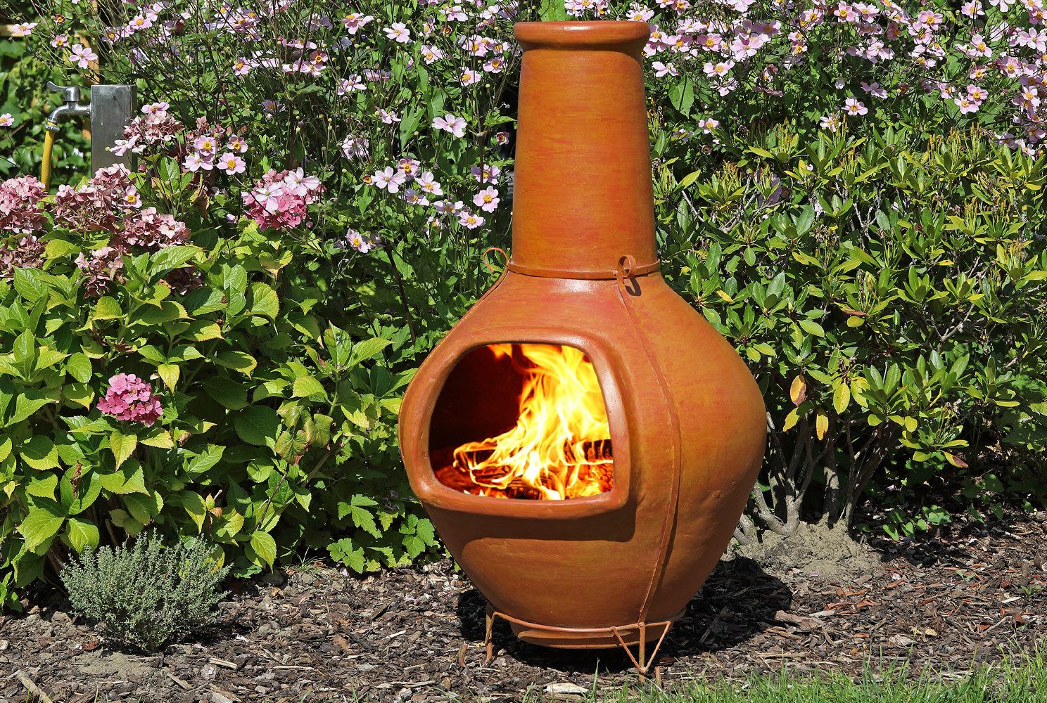 1a Direktimport Feuerstelle Original mexikanischer Terrassenofen Aztekenofen Feuerschale aus Terra, Das Original aus Mexiko - für viele Jahre Lagerfeueratmosphäre