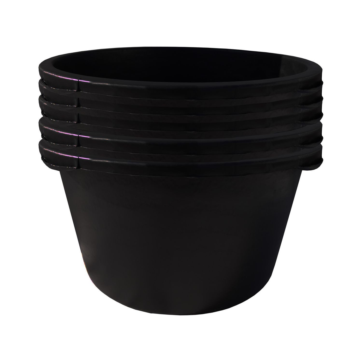 Thumbnail - Hossi's Wholesale Mörtelkübel 5x65 Liter Mörtelkübel Baukübel Mörtelwanne Zementkübel Rund Tuppen, (5-tlg)