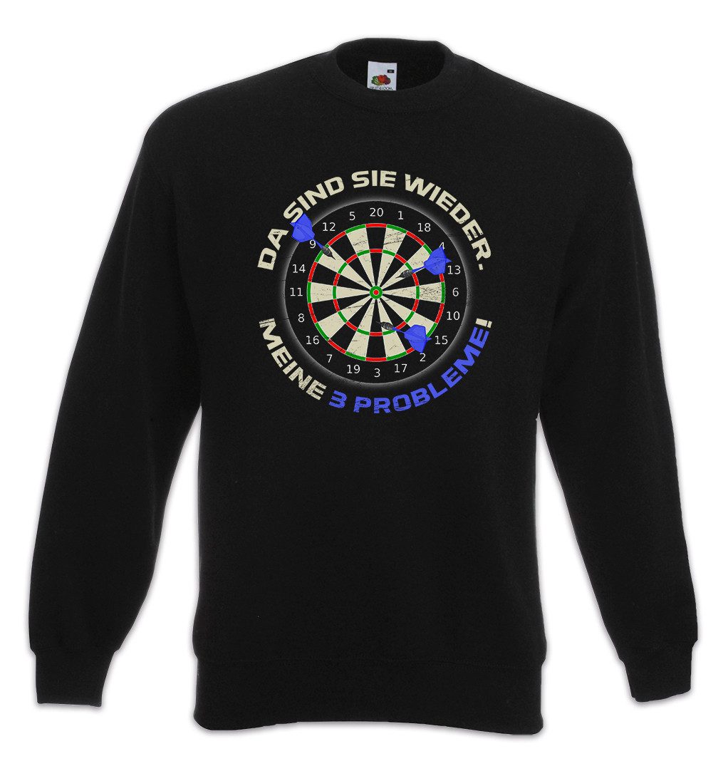 Sweatshirt Darts Probleme Sweatshirt Dartscheibe Spiel Sport Hobby 180 Pfeile PDC