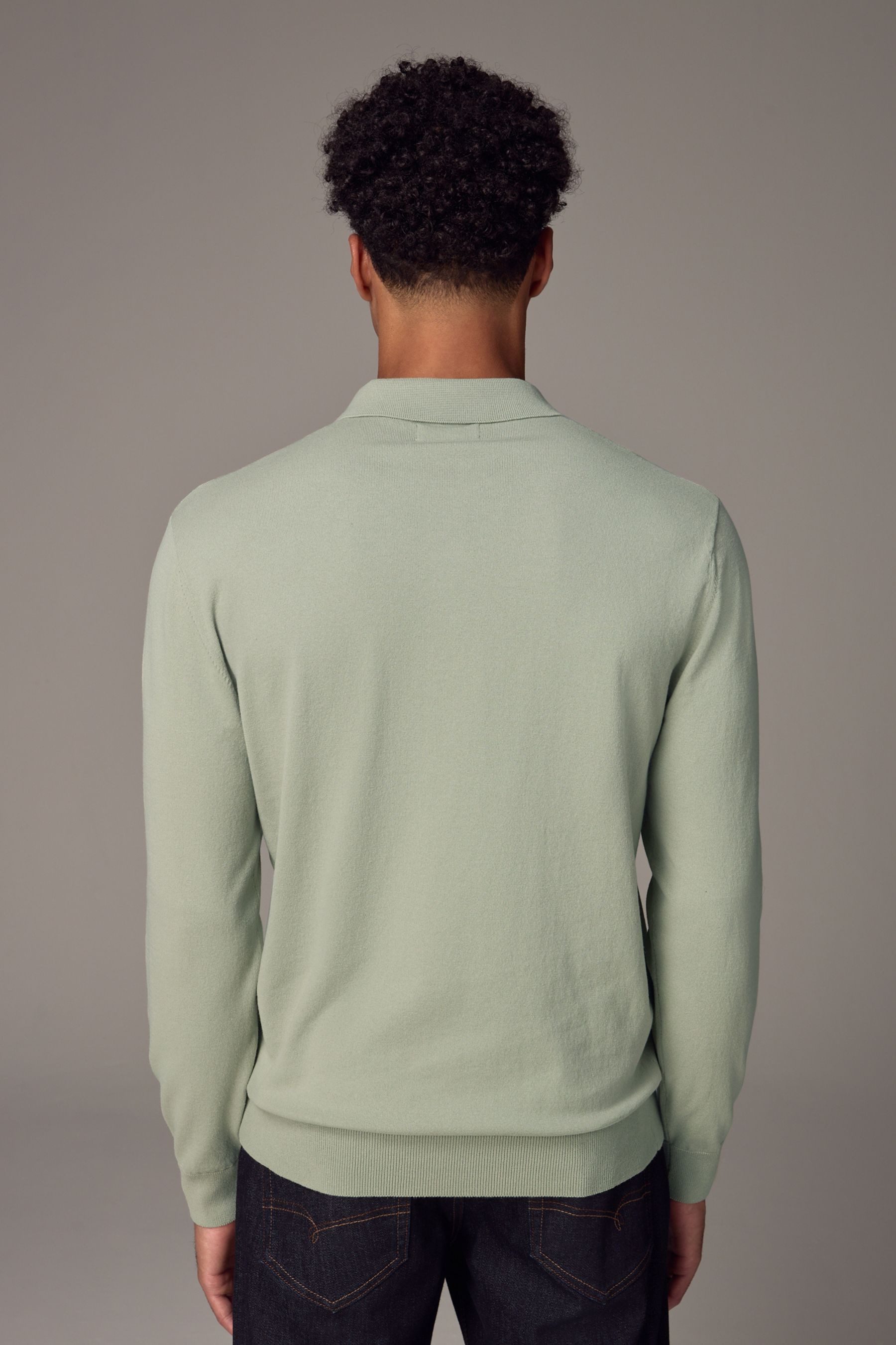 Next Langarm-Poloshirt Langärmeliges Regular Fit Poloshirt günstig online kaufen