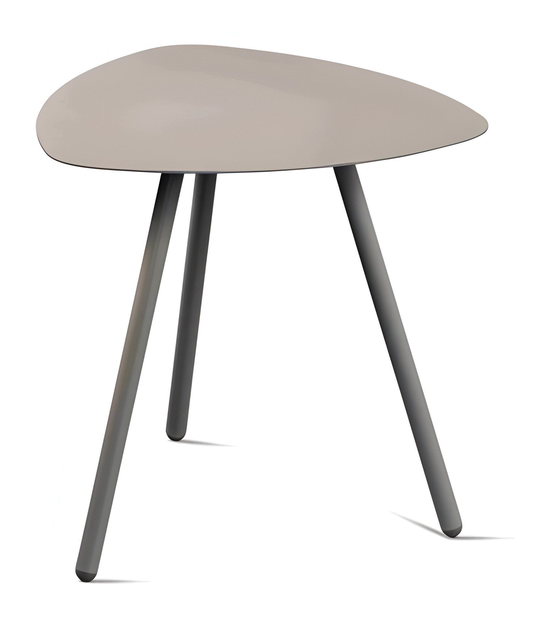 M2 Kollektion Beistelltisch Mira, Couchtisch, Modern, Outdoorfähig, Dreieckig, 50x50x50 cm