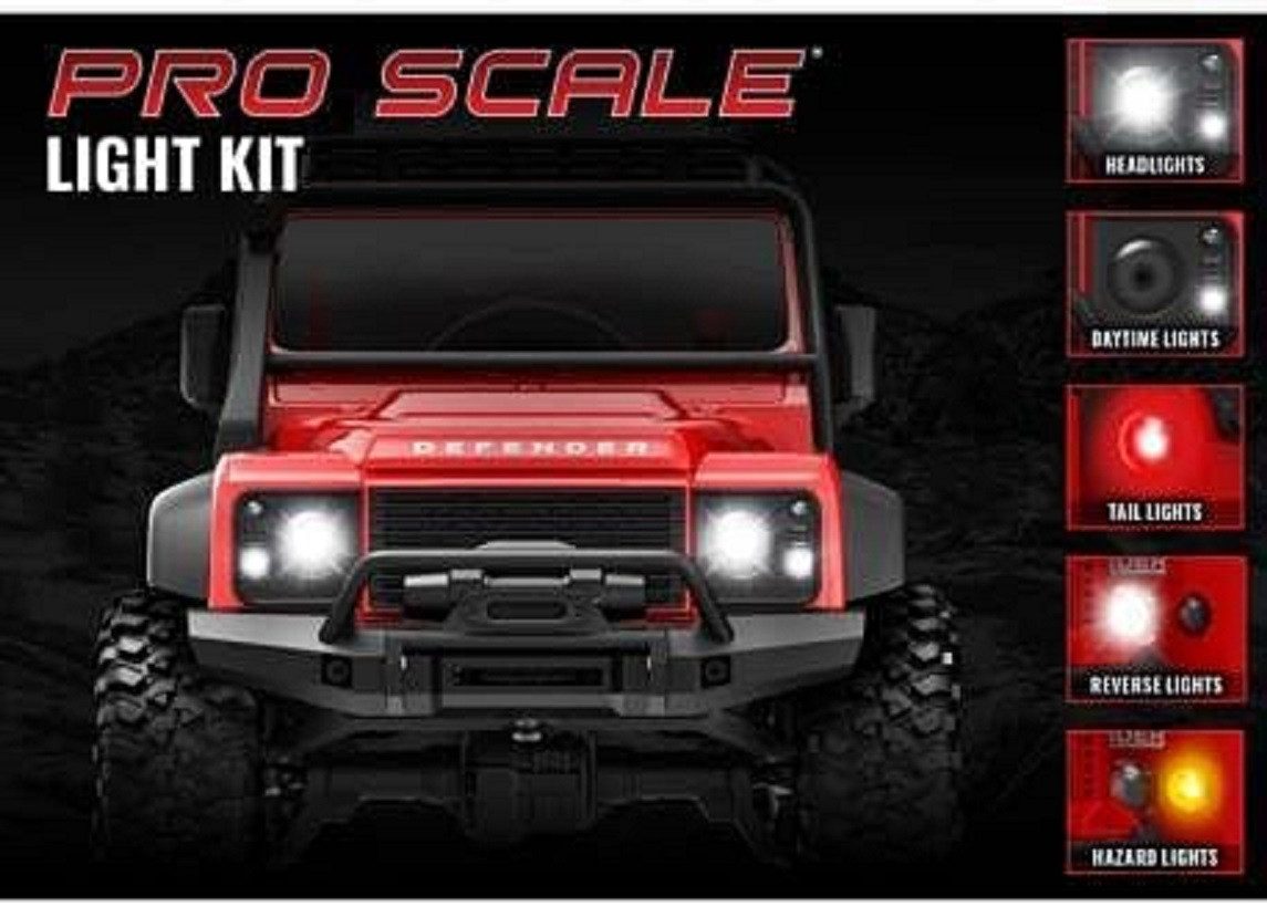 Traxxas Spielzeug-Auto TRAXXAS Pro Scale LED Licht-Set komplett TRX-4M Defender, (1-tlg)