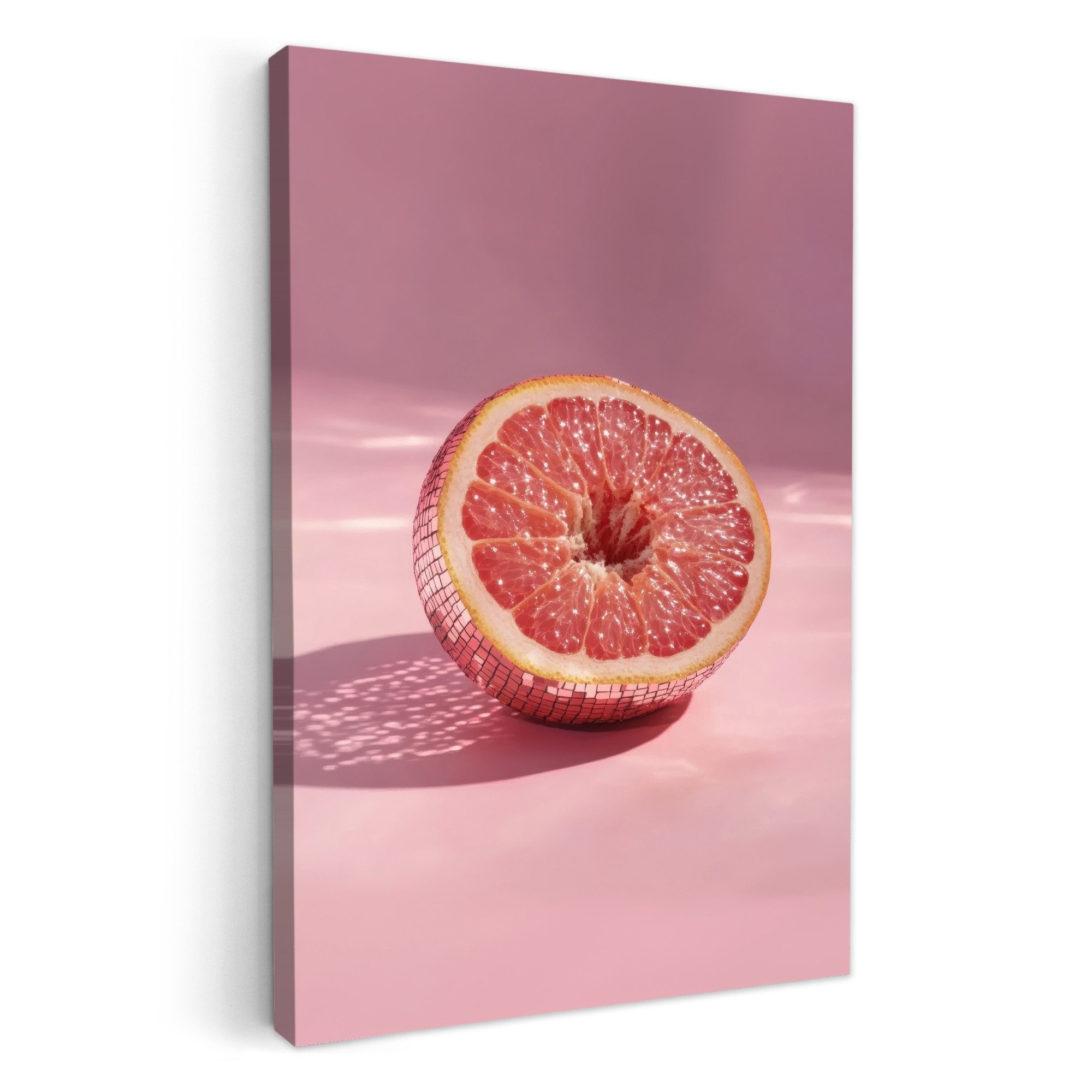 OneMillionCanvasses® Leinwandbild Grapefruit - Rosa - günstig online kaufen