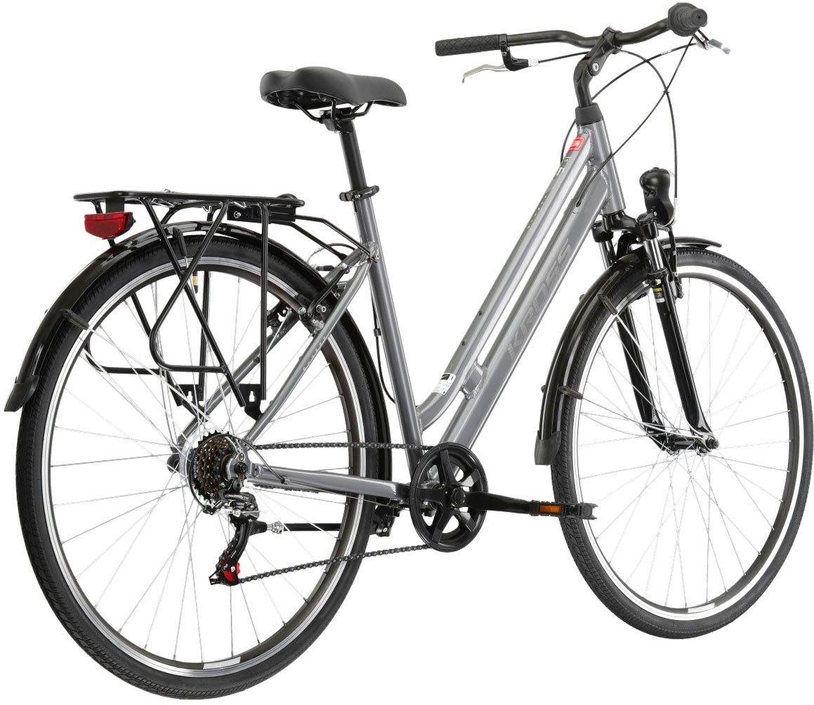 Kross Cityrad Sentio 1.0, 6 Gang Shimano TOURNEY TZ500 Schaltwerk, Kettenschaltung